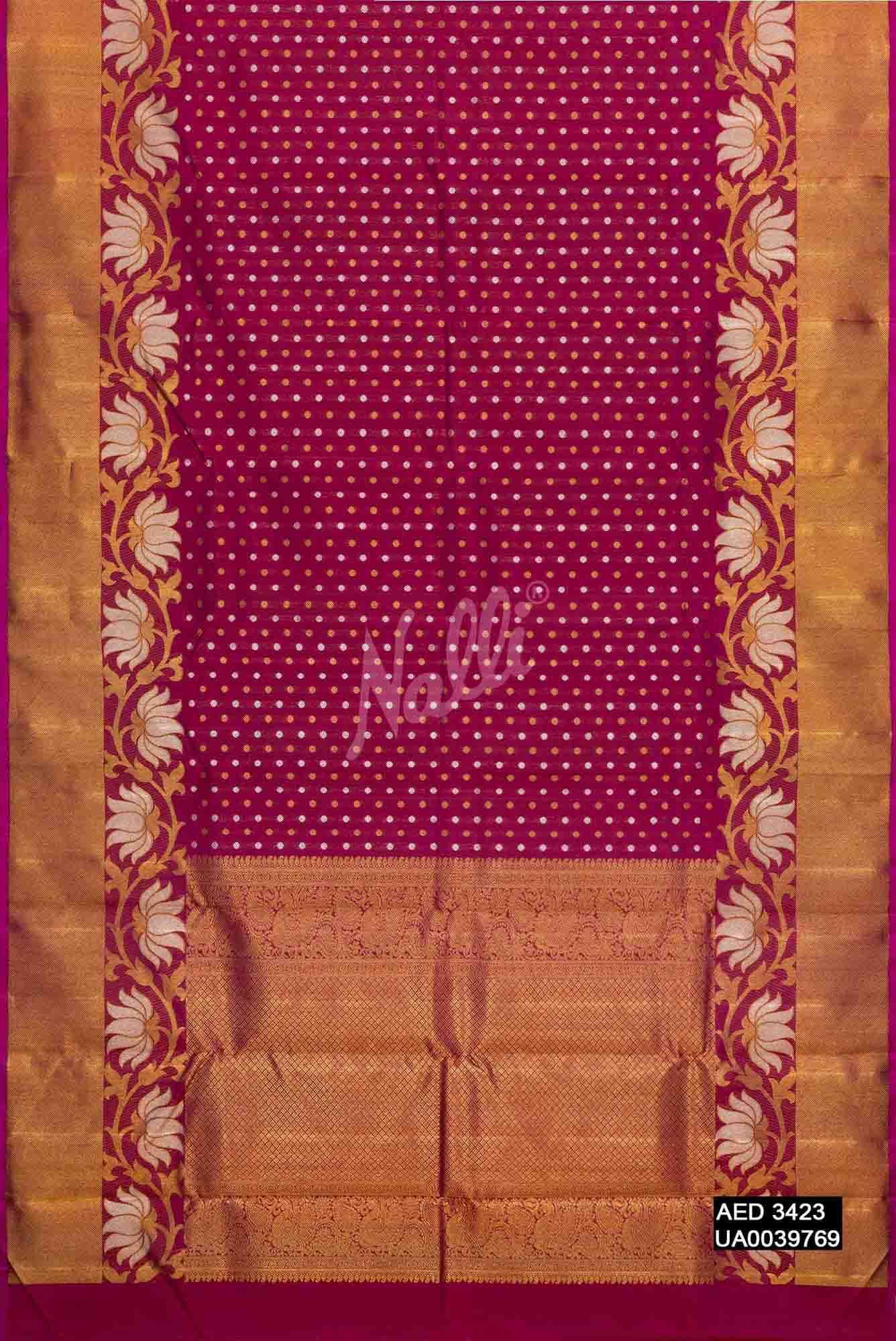 Magenta Kanchipuram Silk Saree