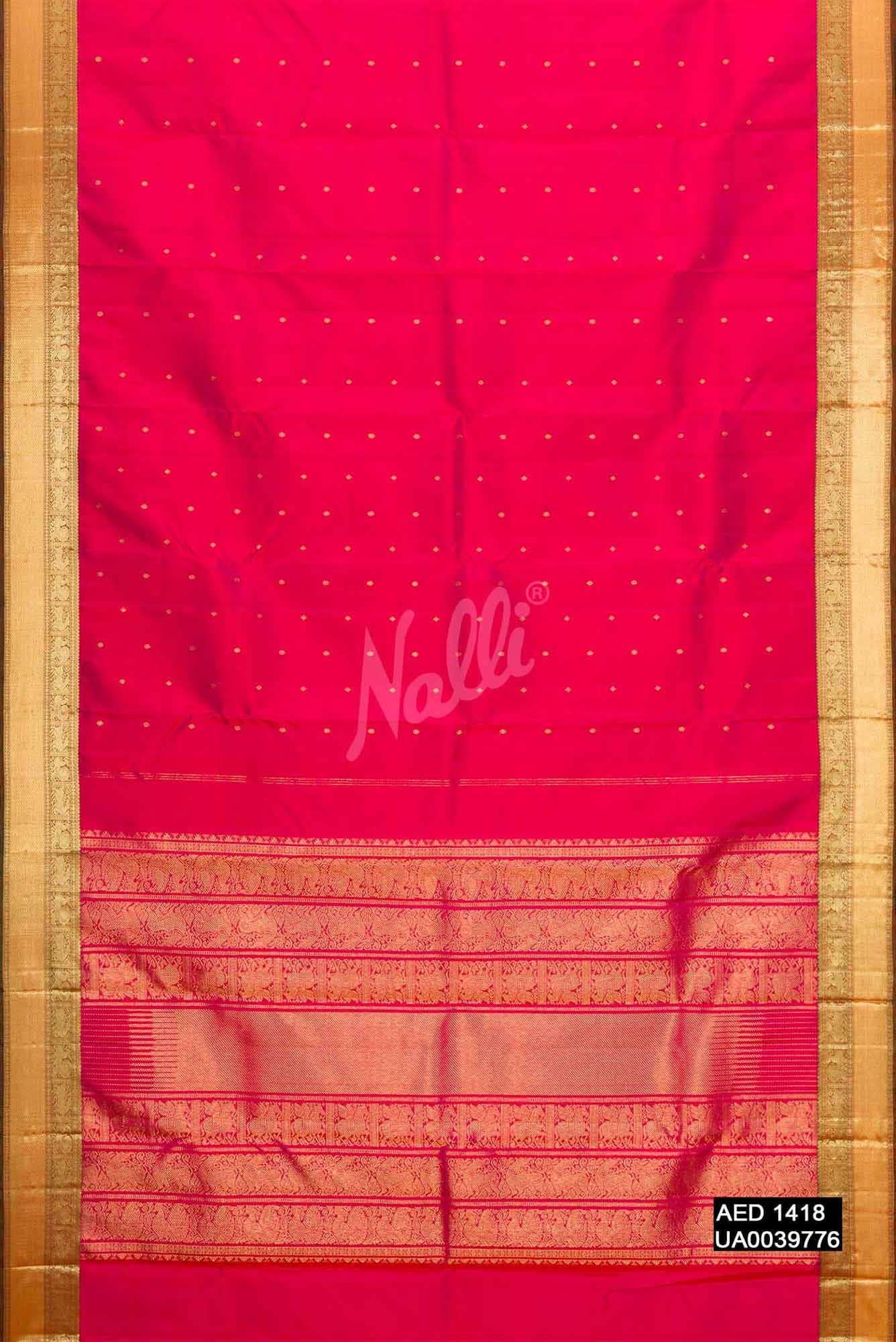 Pink Kanchipuram Silk Saree
