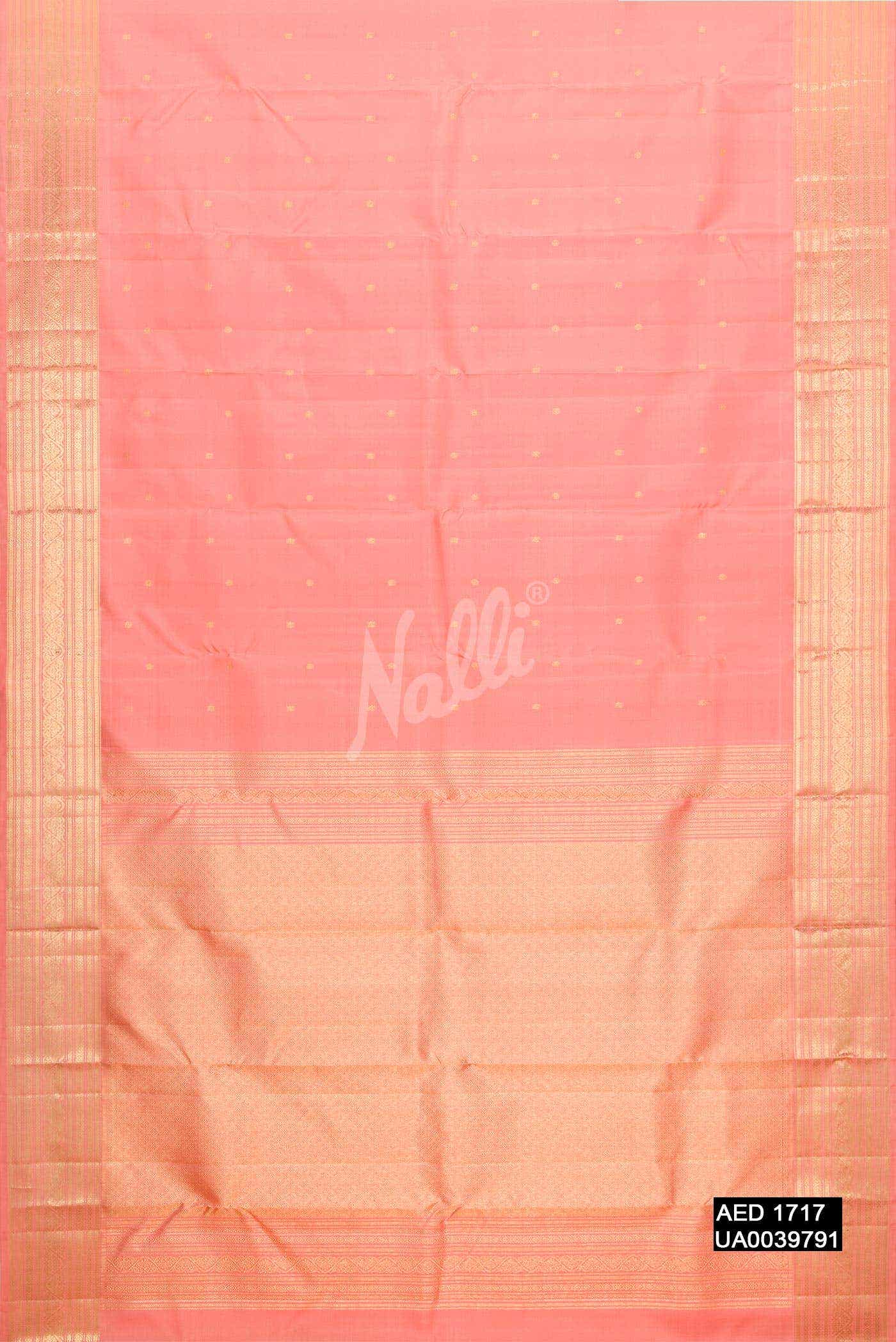 Peach Kanchipuram Silk Saree