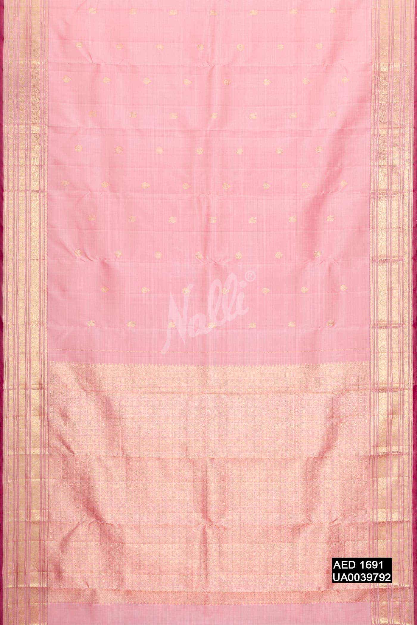 Pink Kanchipuram Silk Saree