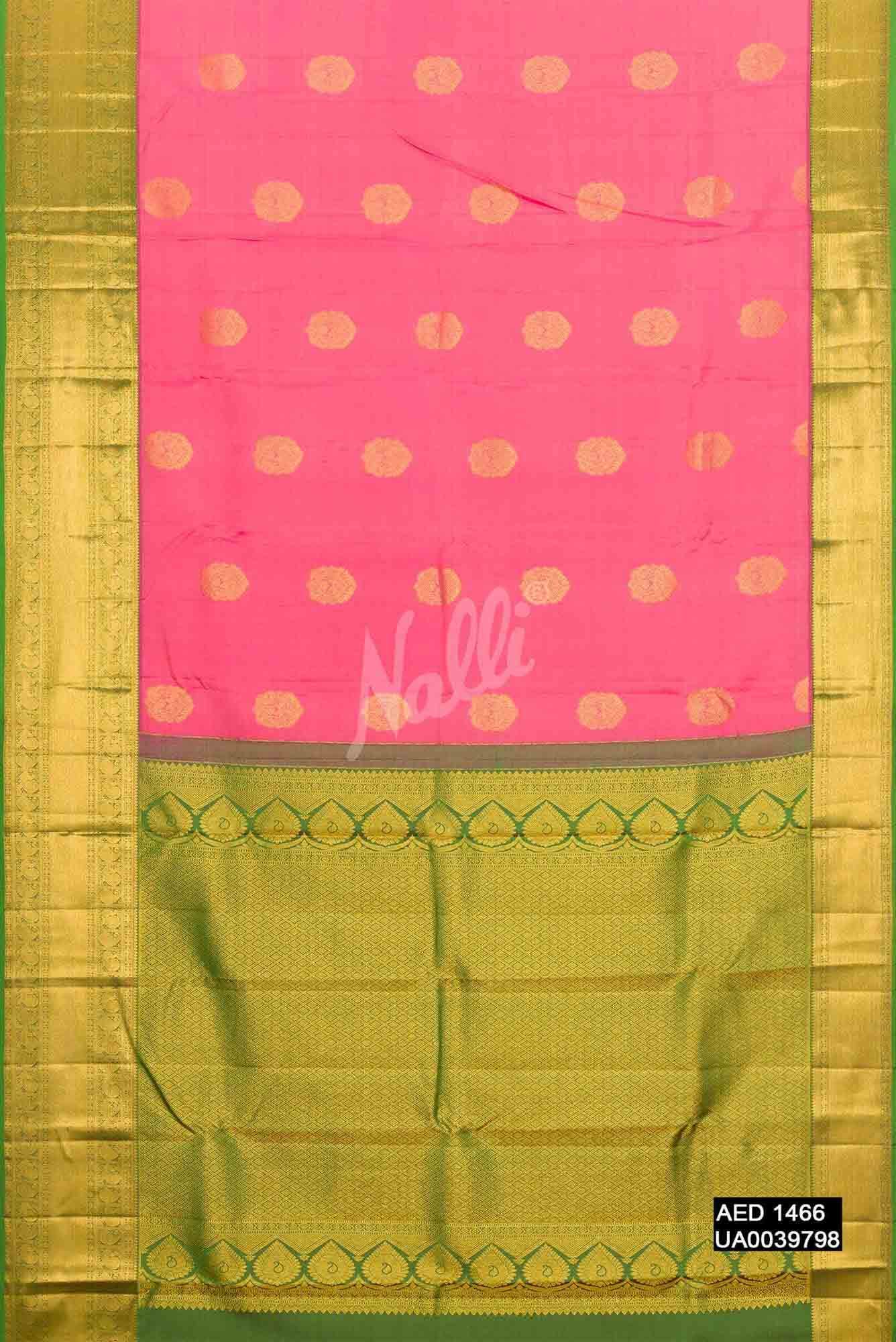 Pink Kanchipuram Silk Saree