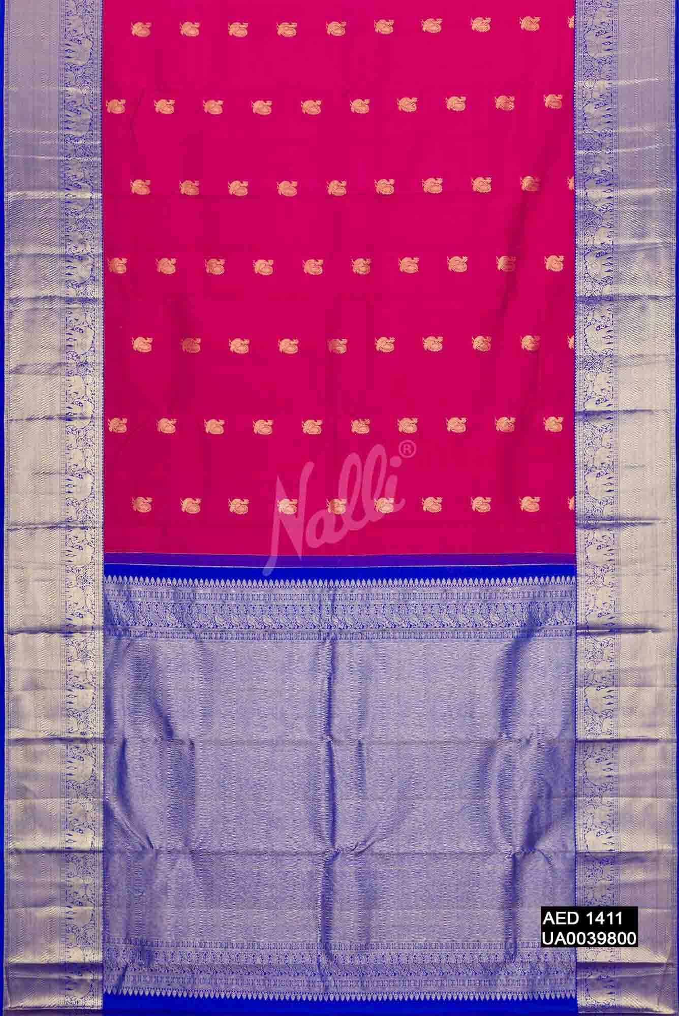 Magenta Kanchipuram Silk Saree