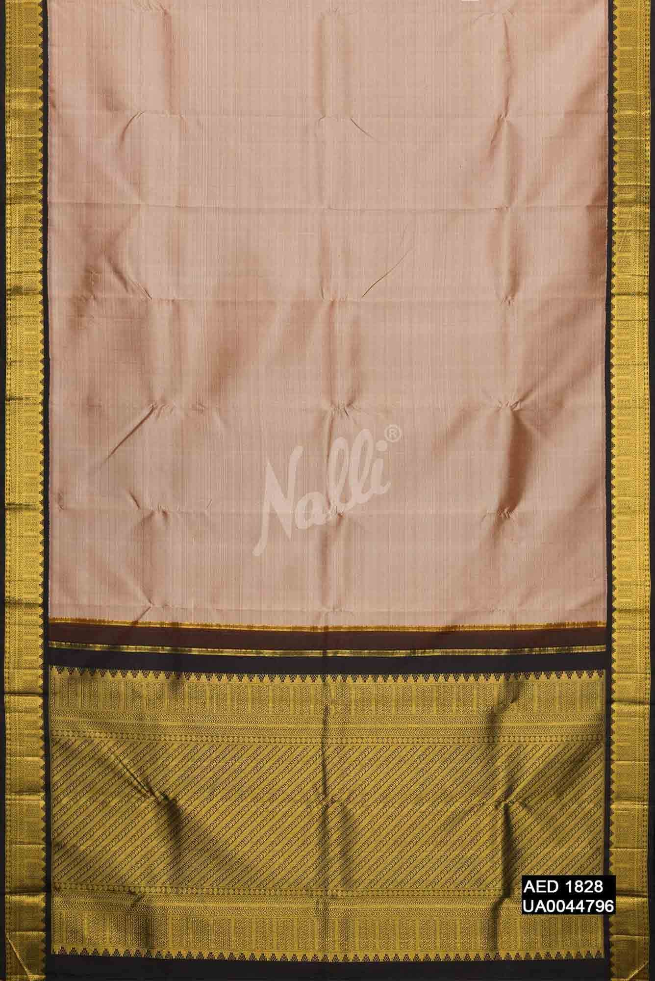 Brown Kanchipuram Silk Saree