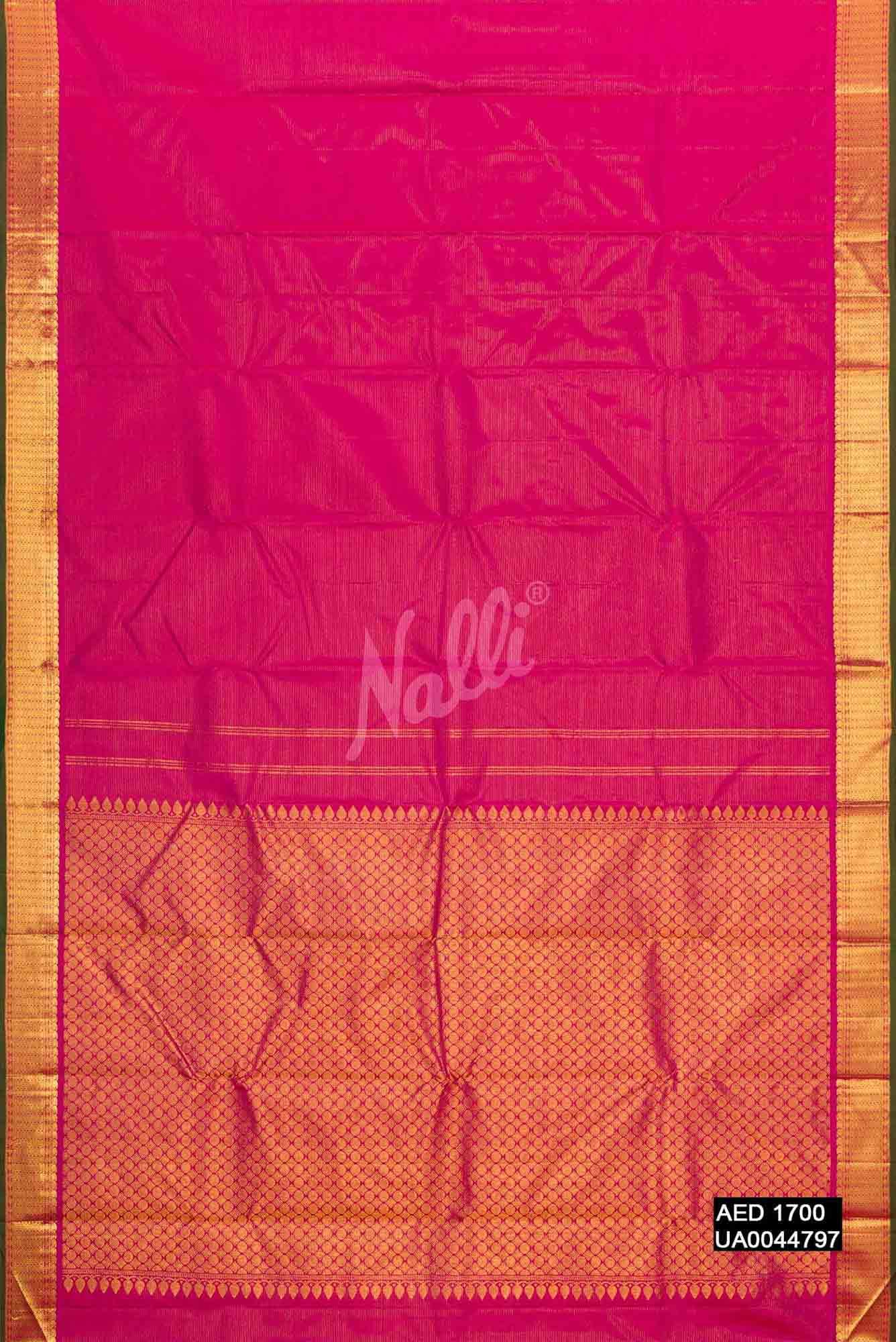 Pink Kanchipuram Silk Saree