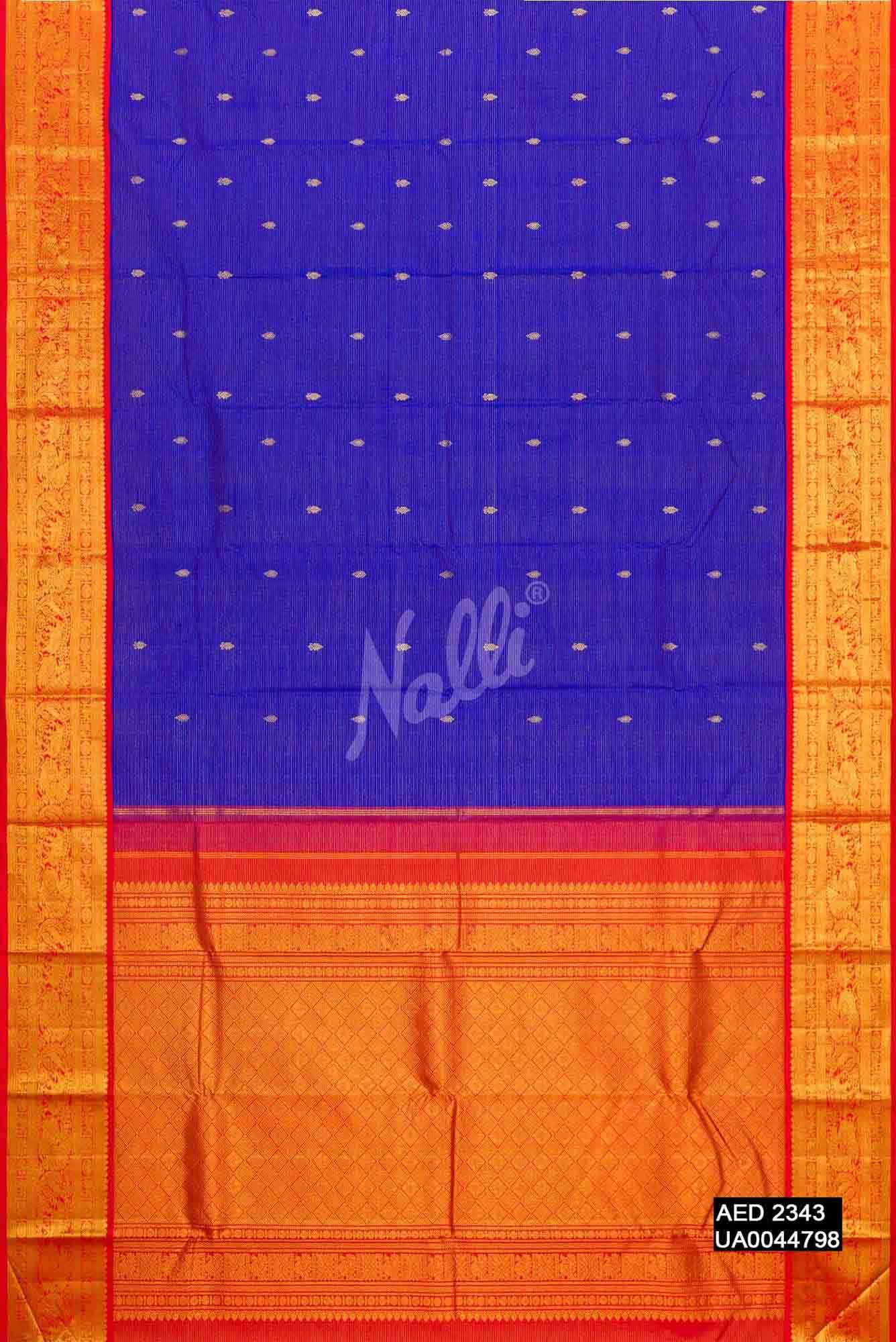 Royal Blue Kanchipuram Silk Saree