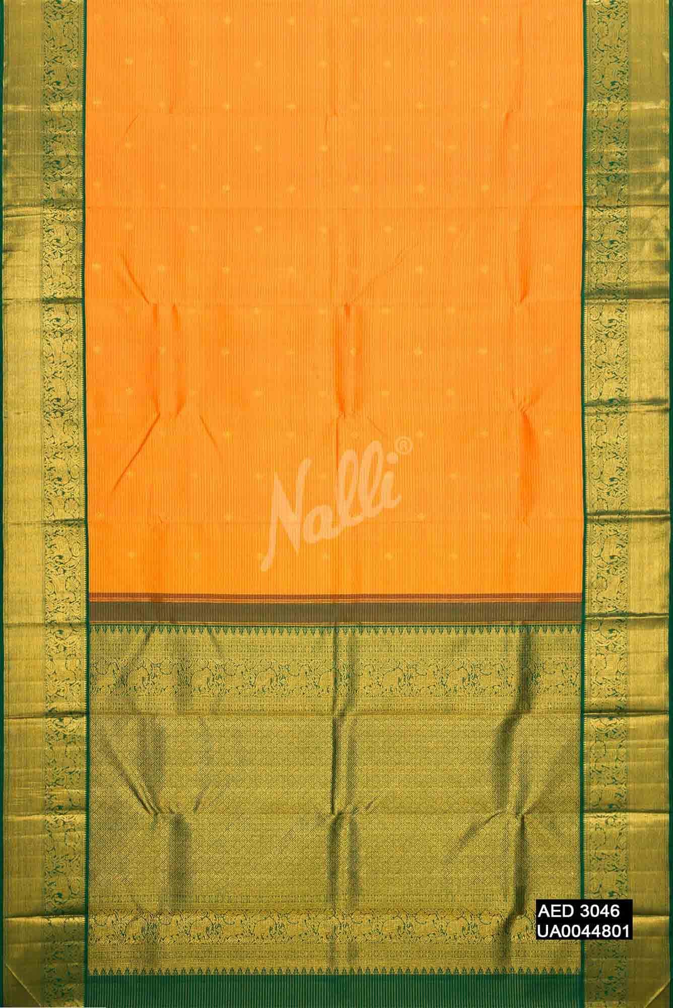 Yellow Kanchipuram Silk Saree
