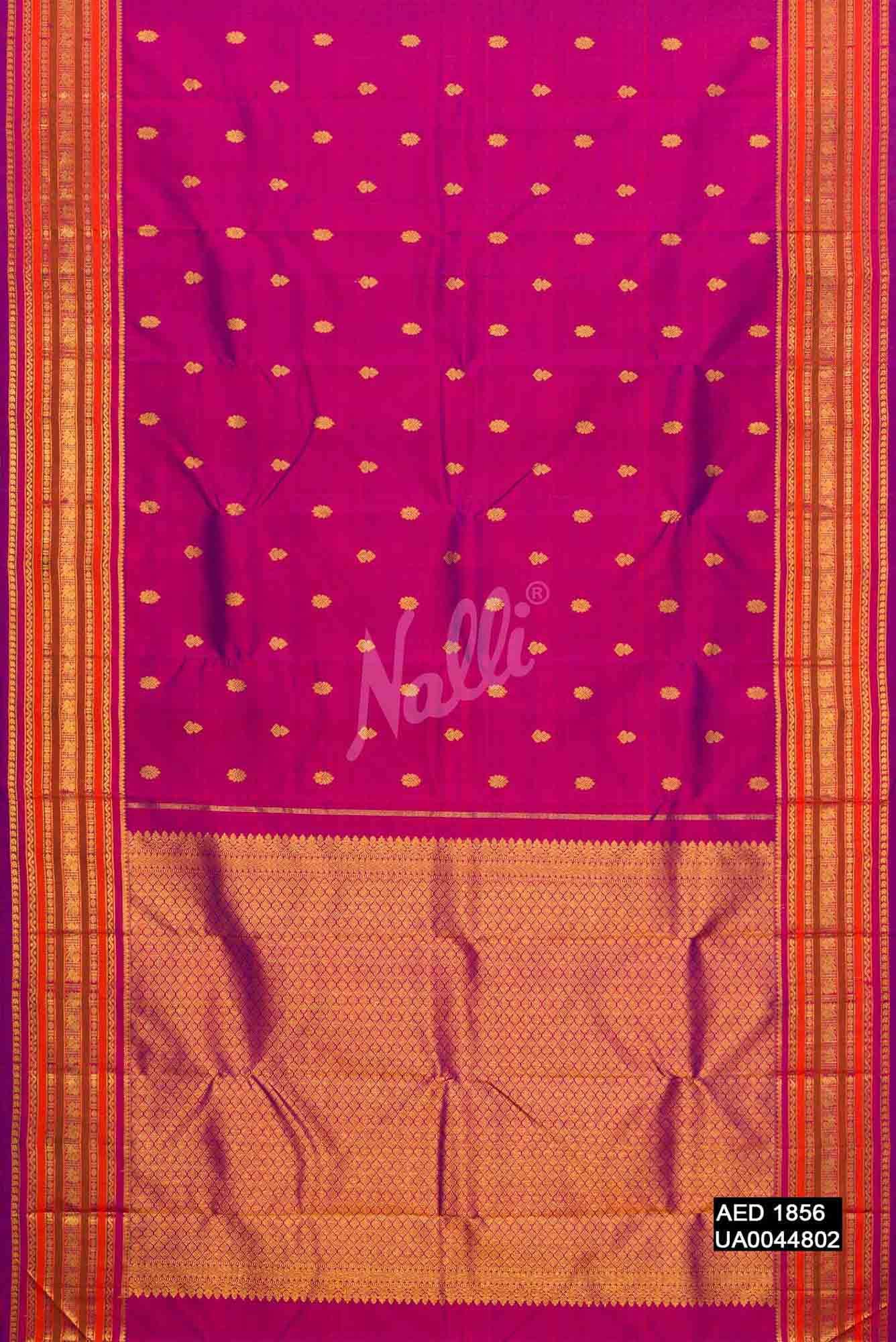 Purple Kanchipuram Silk Saree