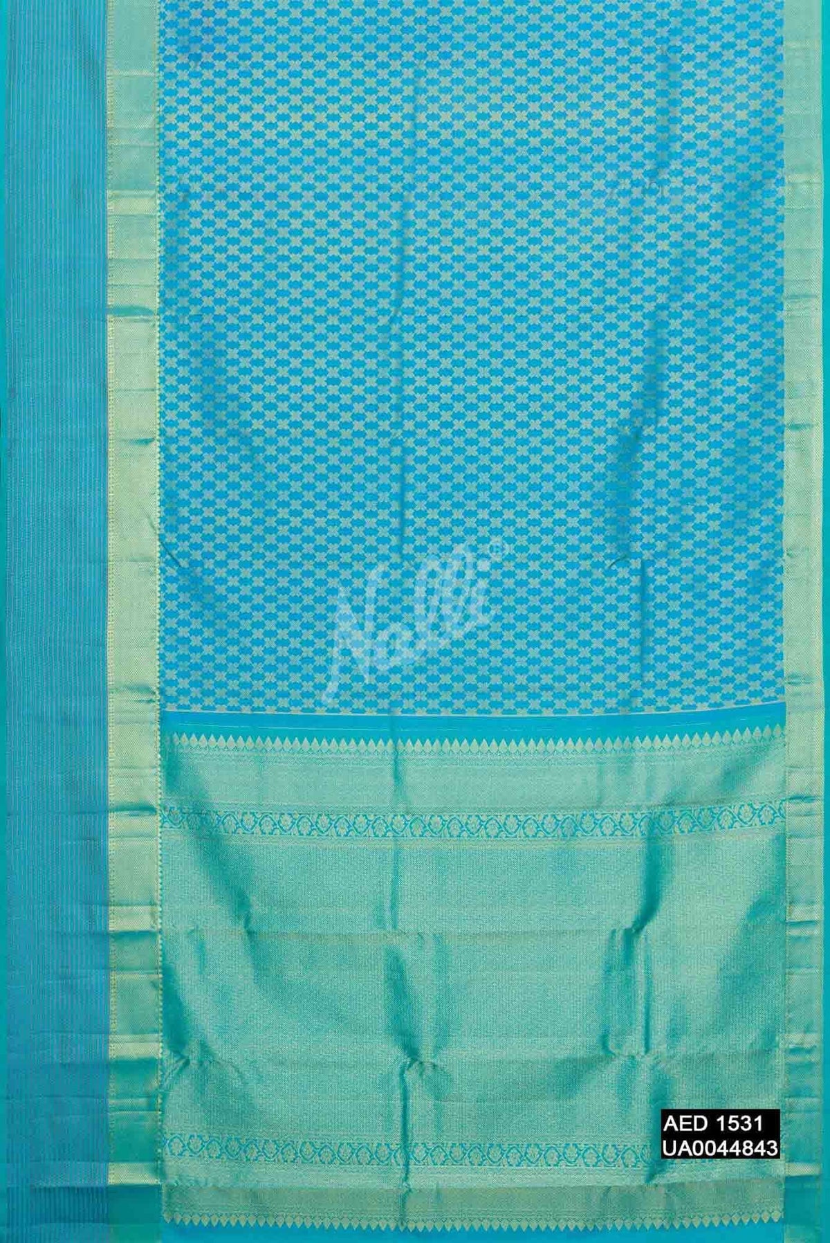 Blue Kanchipuram Silk Saree
