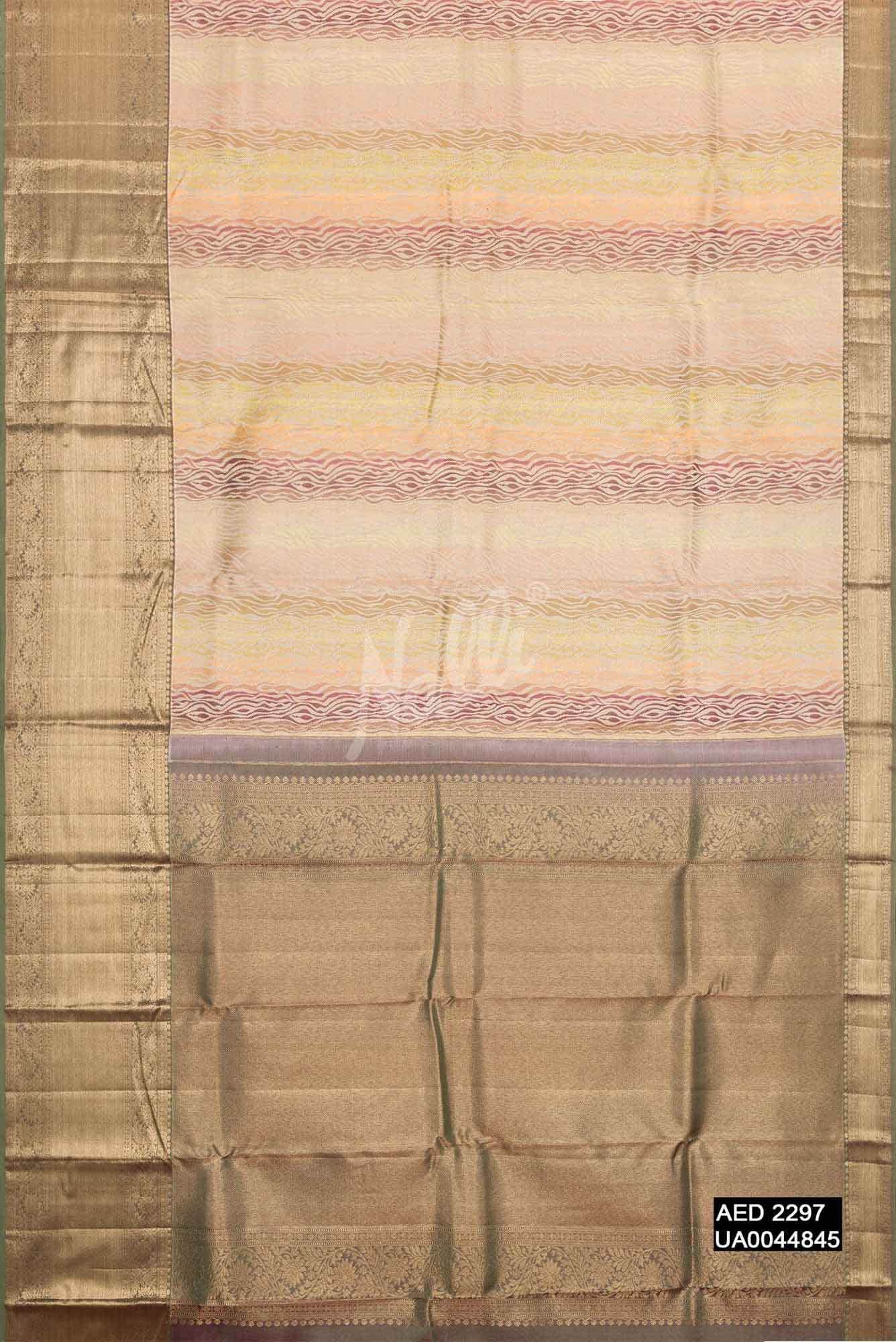 Sandal Kanchipuram Silk Saree