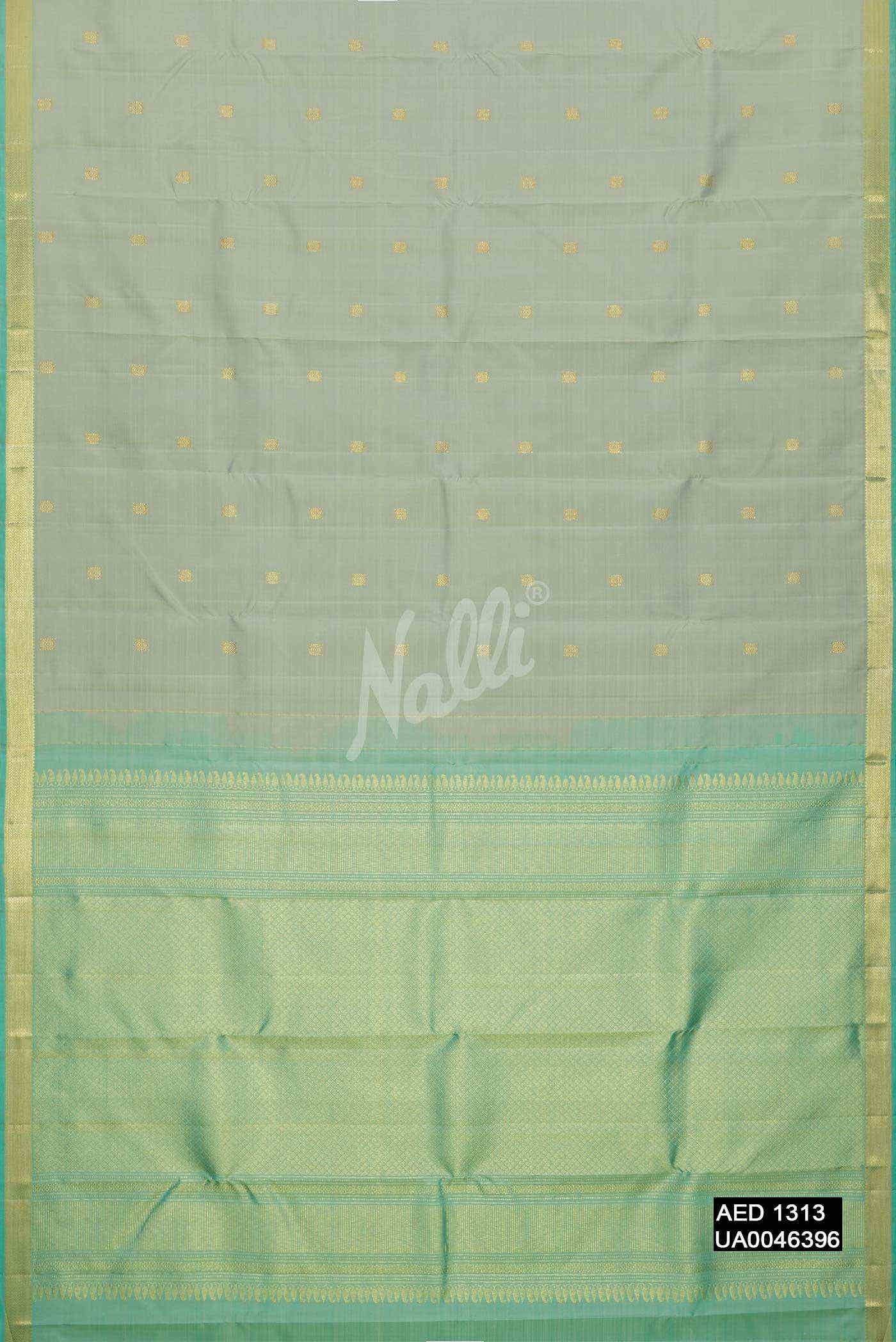 Grey Kanchipuram Silk Saree