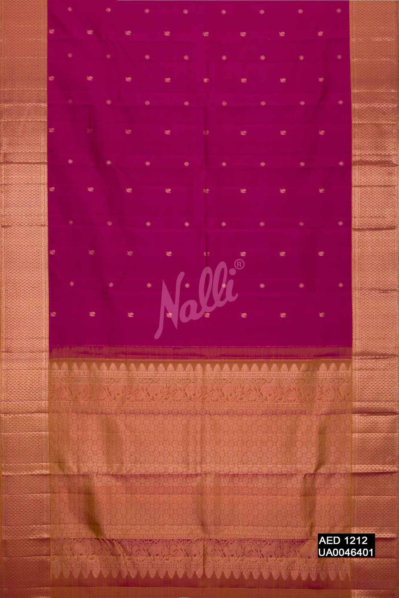 Magenta Kanchipuram Silk Saree