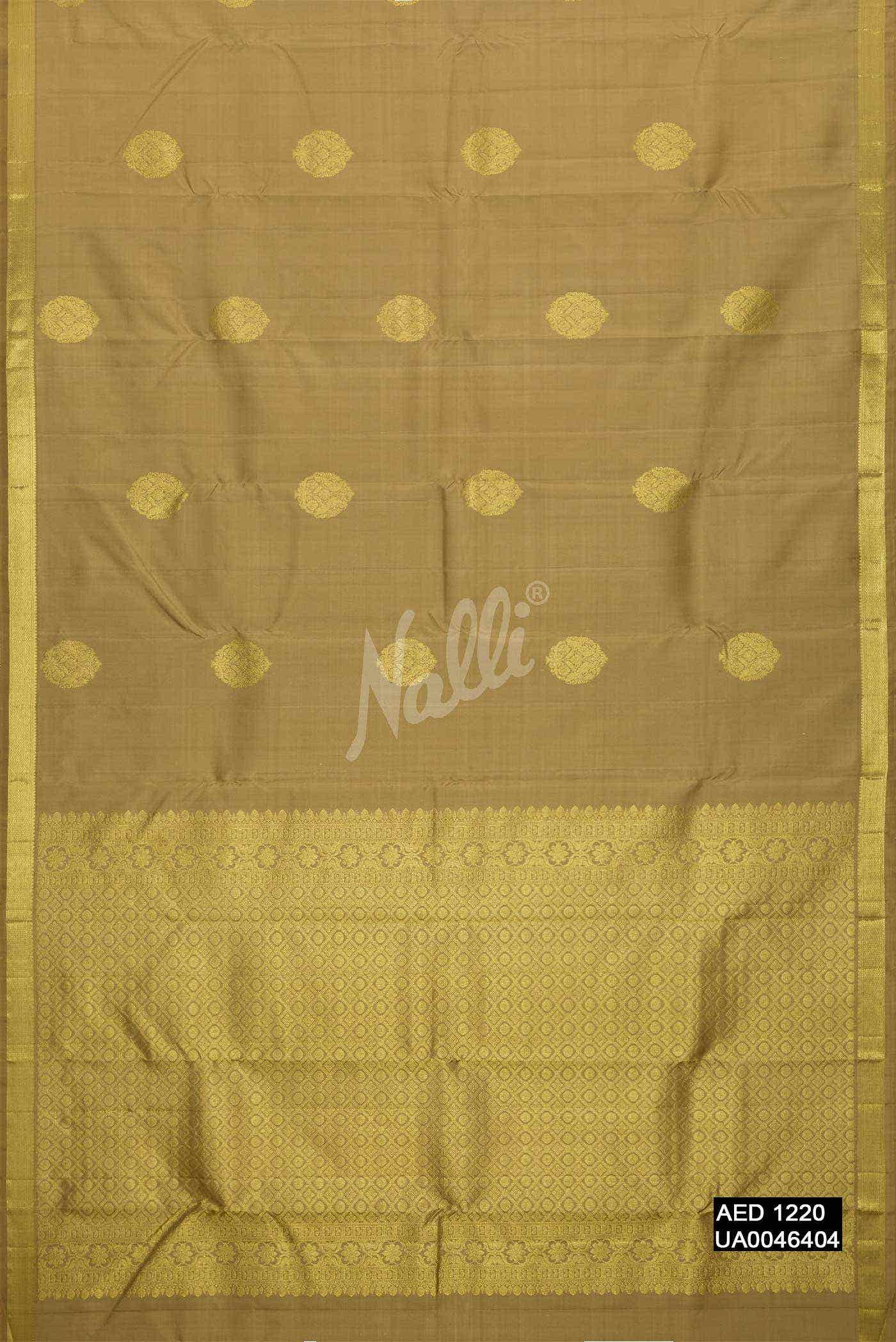 Gold Kanchipuram Silk Saree