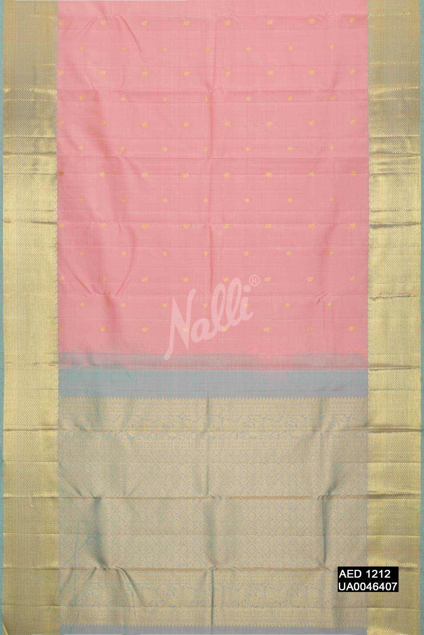 Pink Kanchipuram Silk Saree
