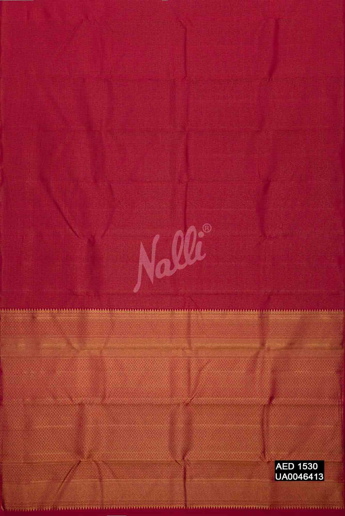 Maroon Kanchipuram Silk Saree
