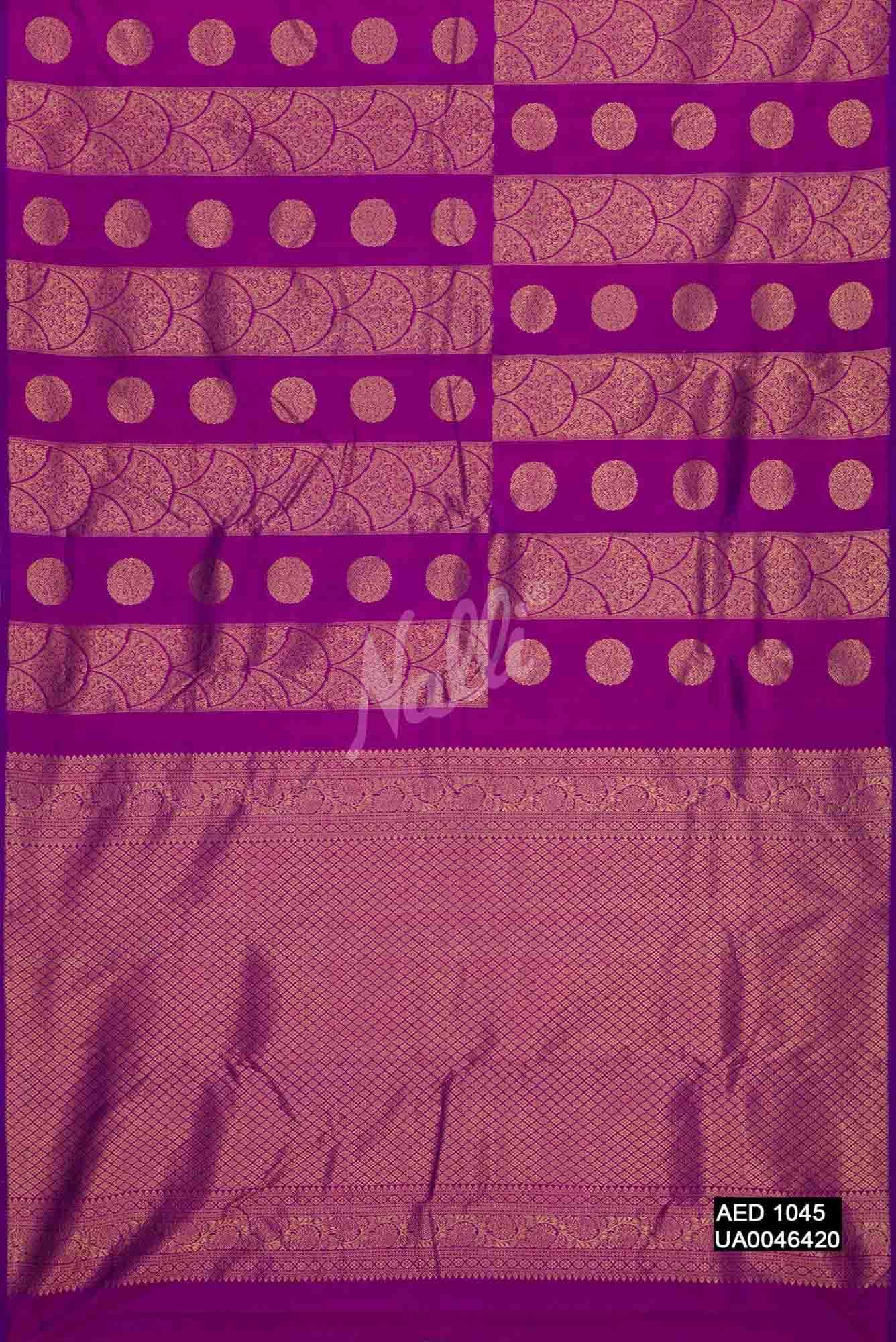 Purple Kanchipuram Silk Saree