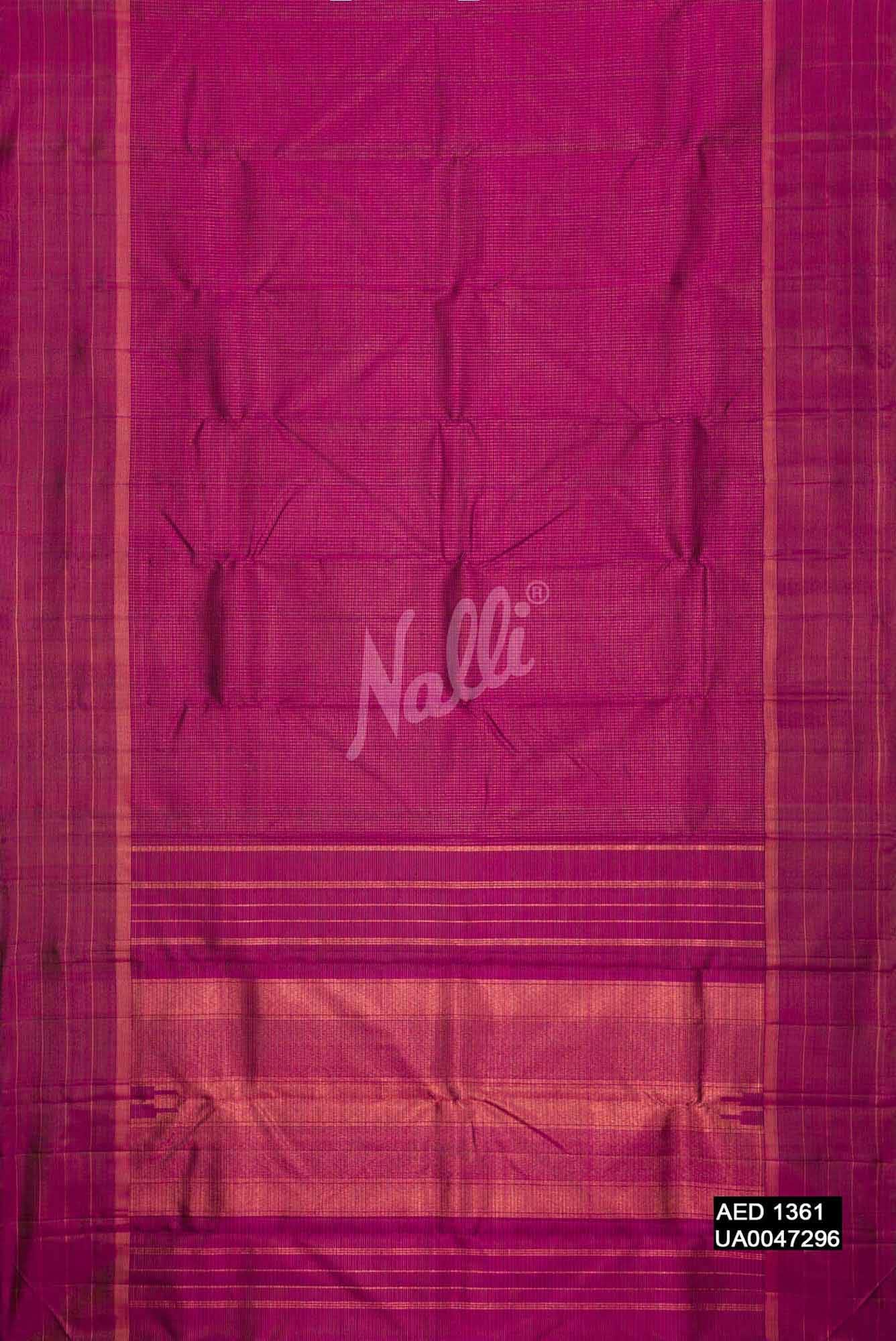 Purple Kanchipuram Silk Saree