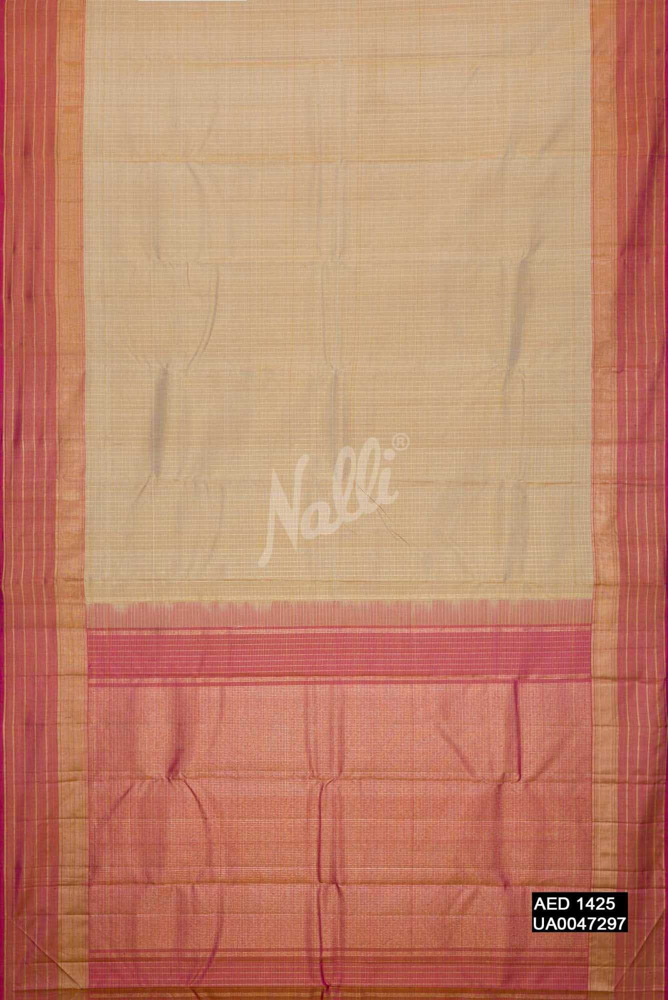Sandal Kanchipuram Silk Saree