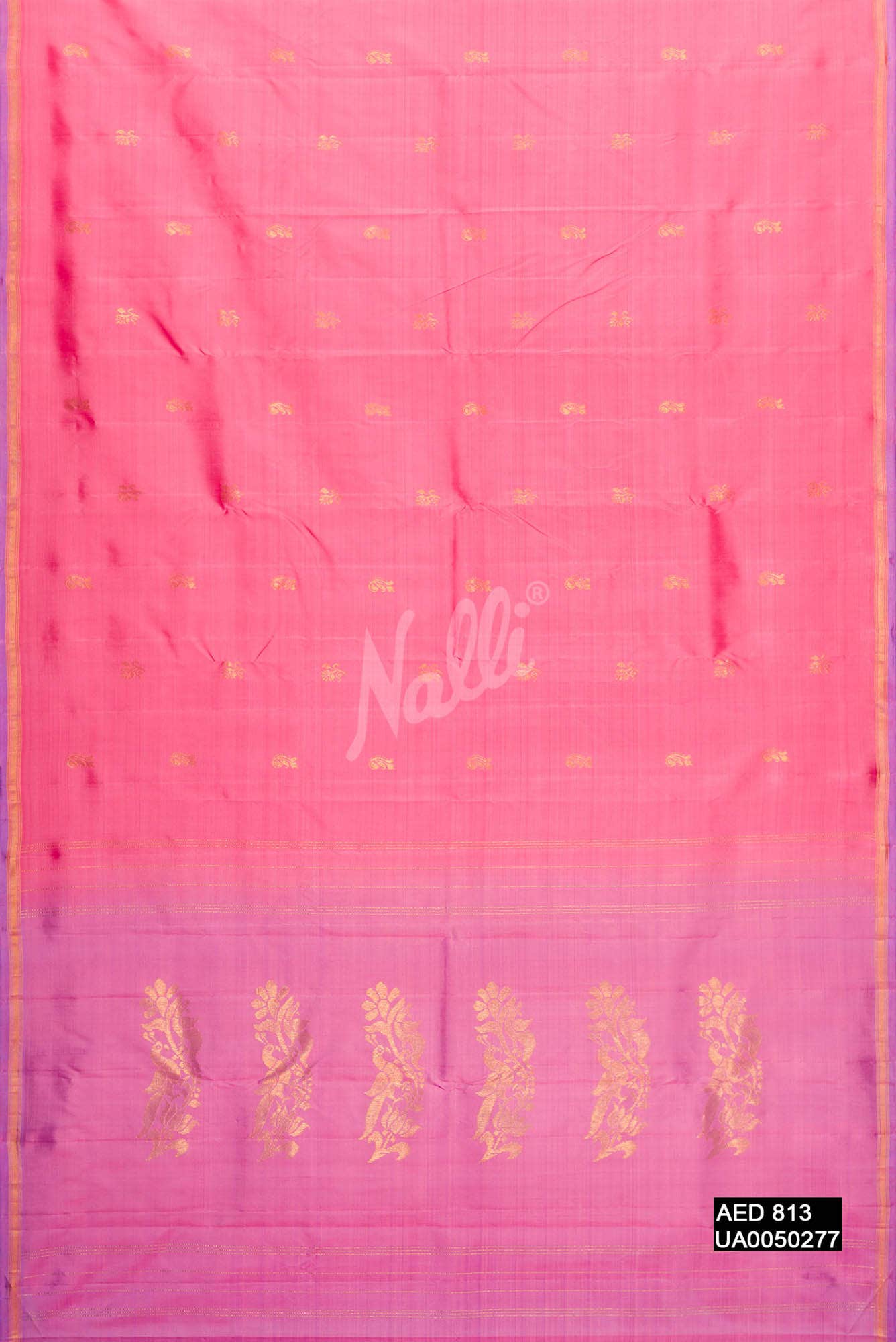 Pink Kanchipuram Silk Saree