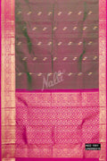 Mehandi Green Kanchipuram Silk Saree