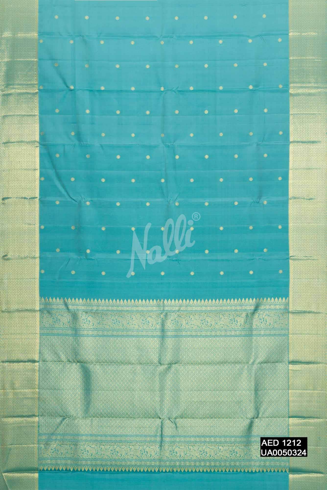 Maya Blue Kanchipuram Silk Saree