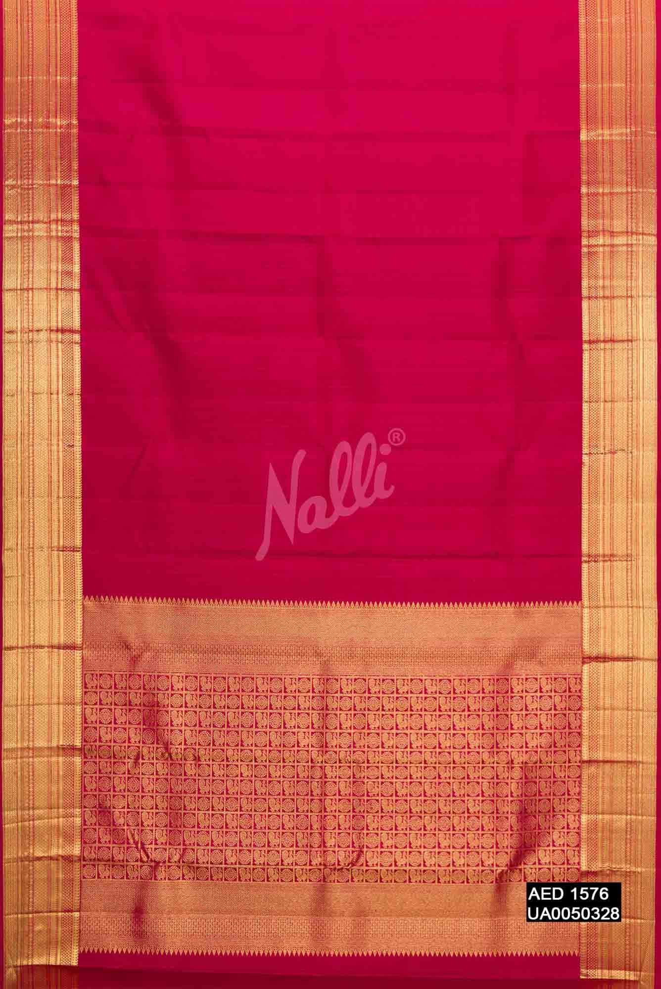Maroon Kanchipuram Silk Saree