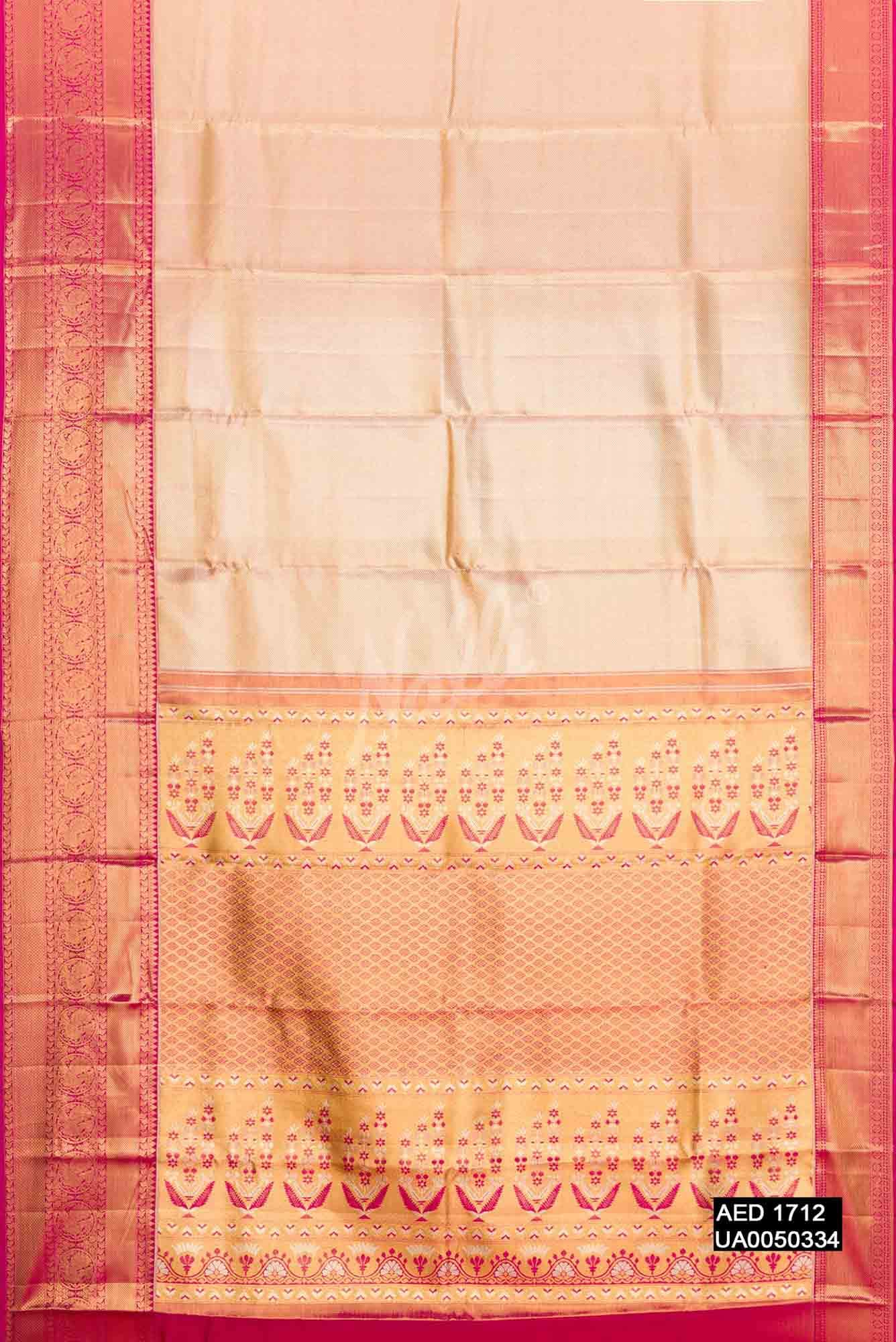 Gold Kanchipuram Tissue Silk Saree