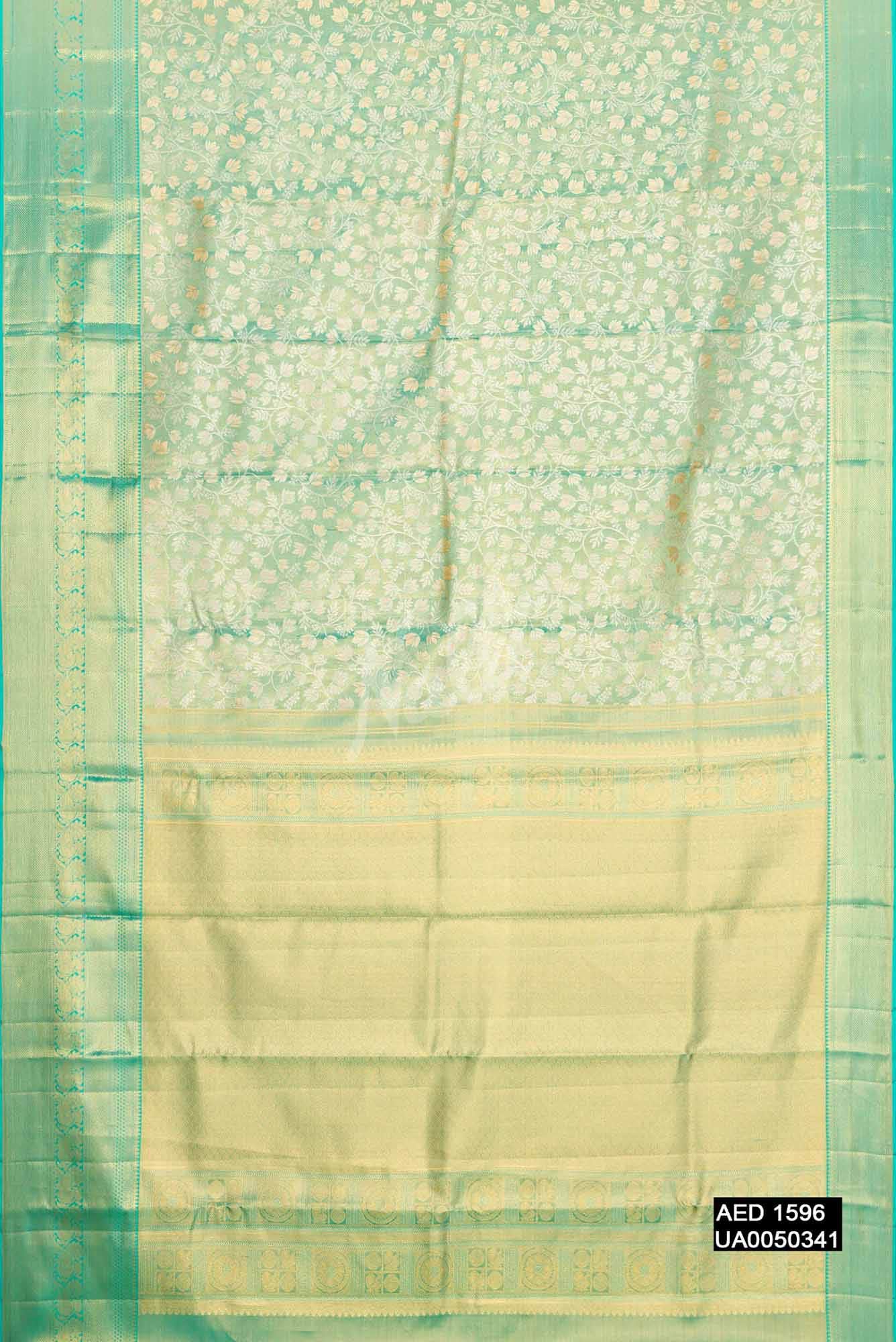 Green Kanchipuram Tissue Silk Saree