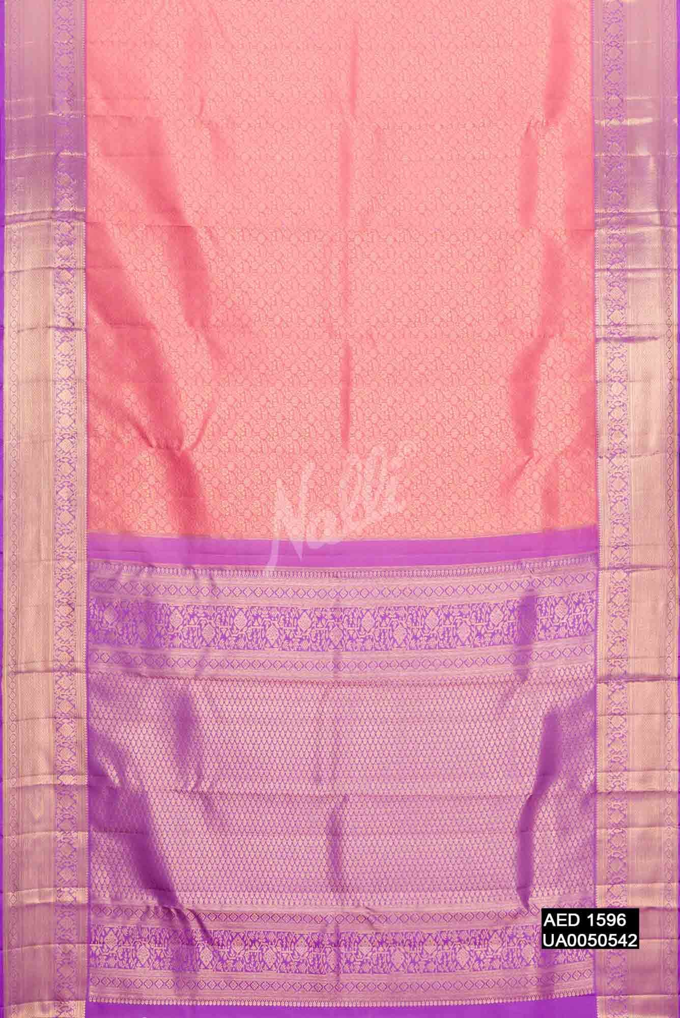 Pink Kanchipuram Silk Saree