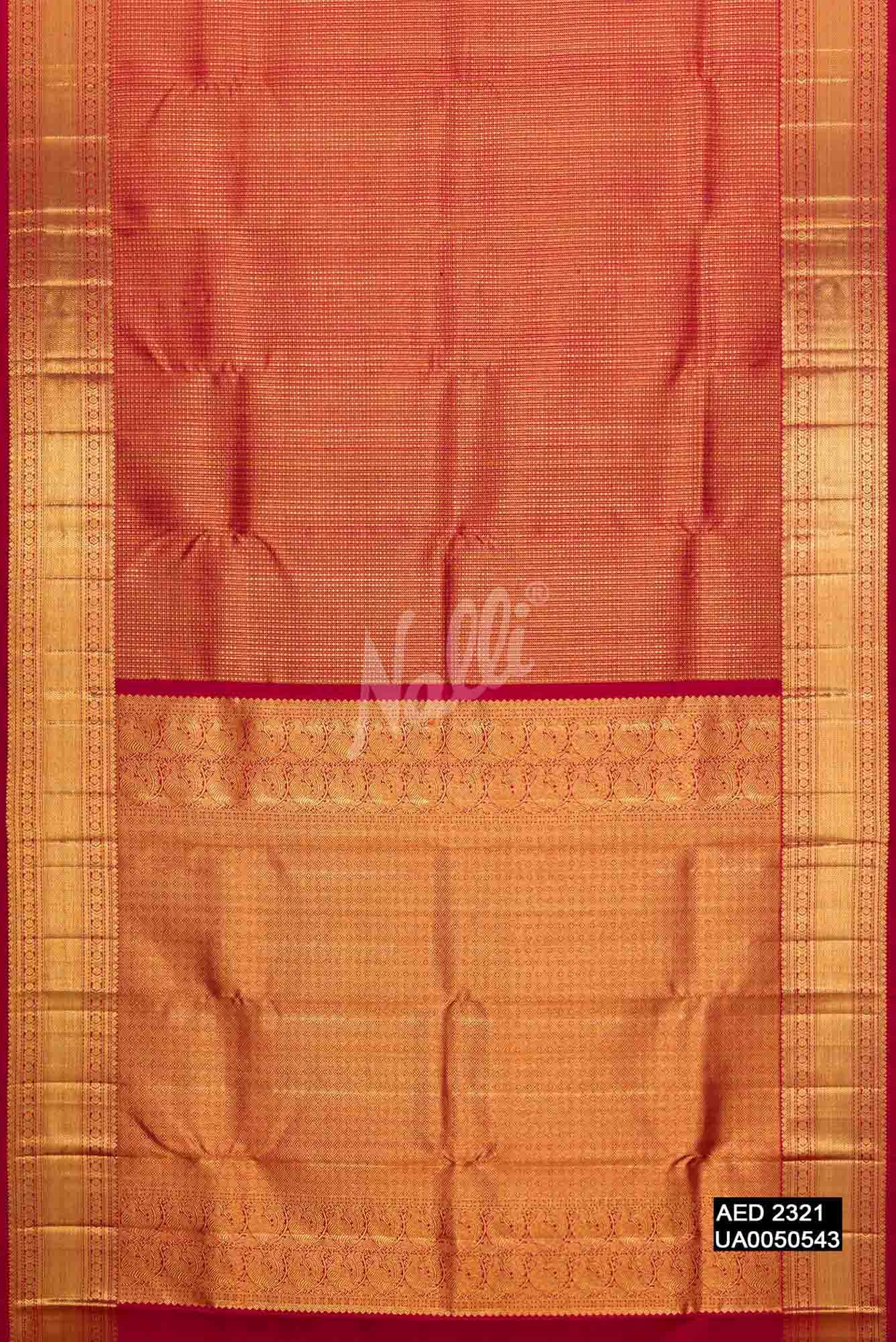 Maroon Kanchipuram Silk Saree