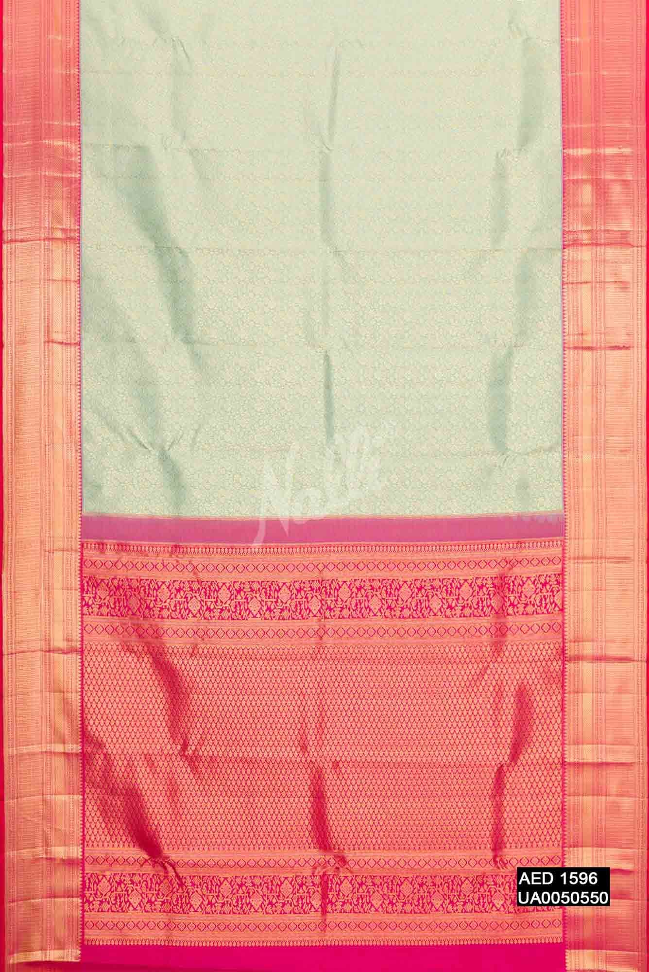 Pista Green Kanchipuram Silk Saree
