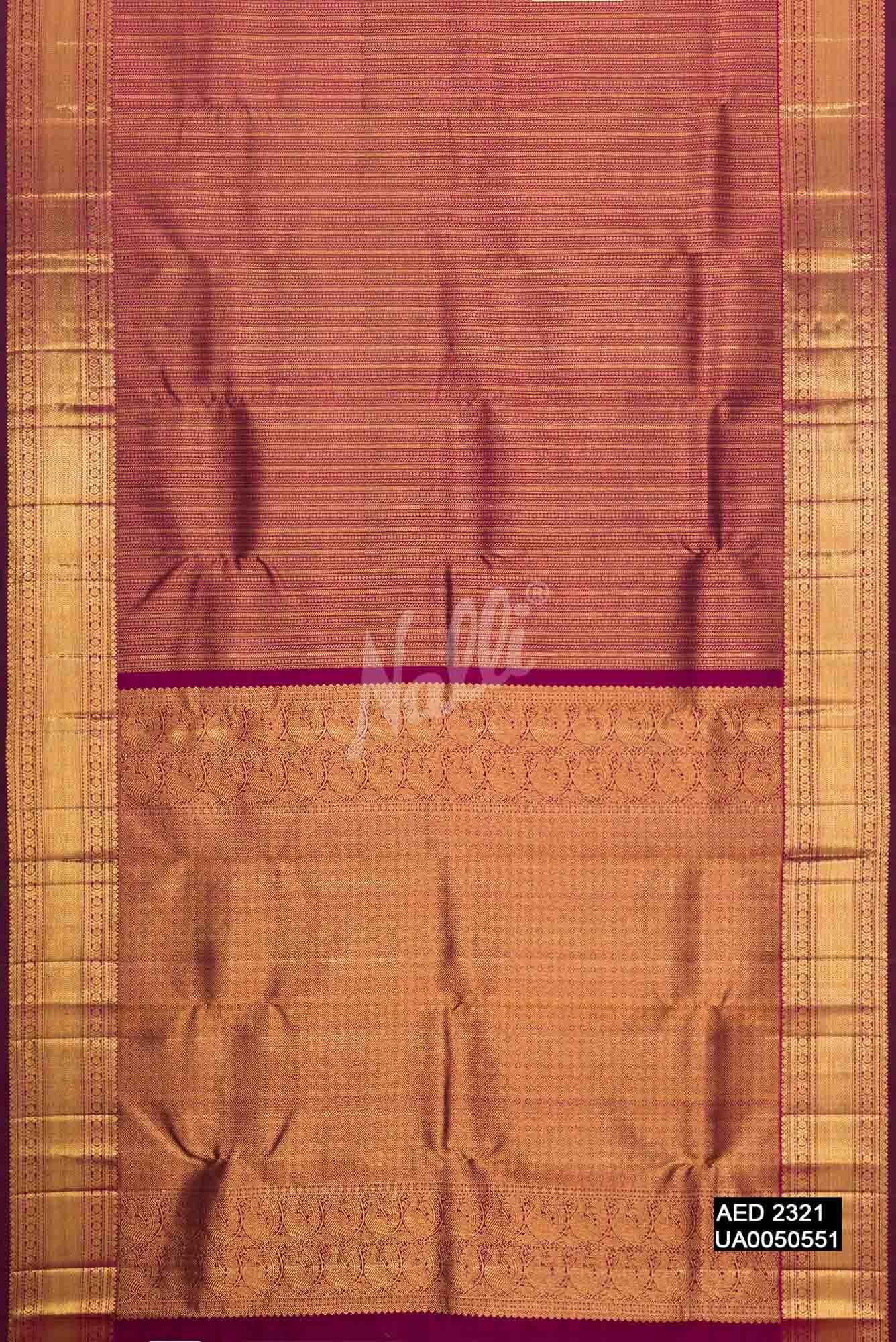 Light Magenta Kanchipuram Silk Saree