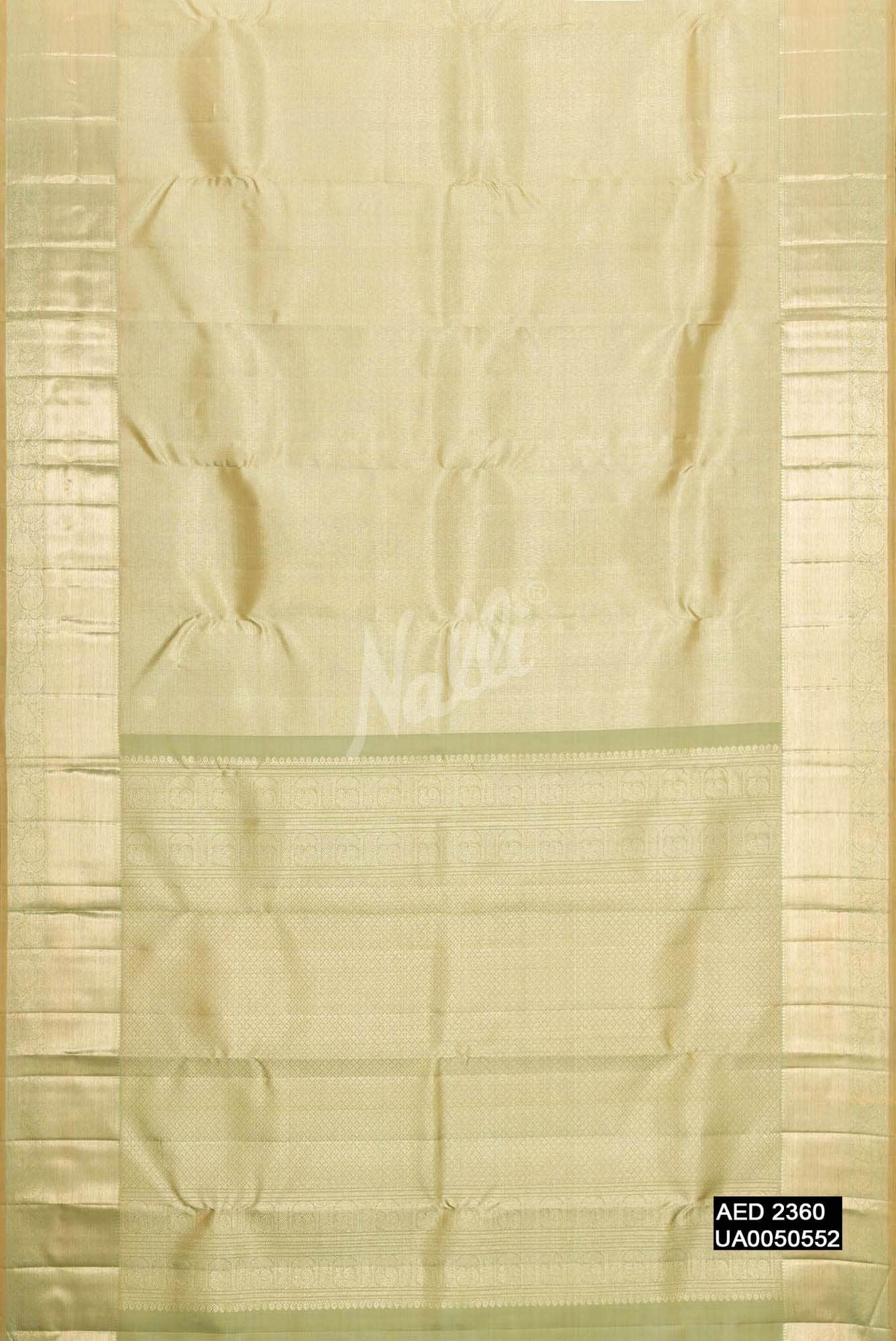 Pista Green Kanchipuram Silk Saree