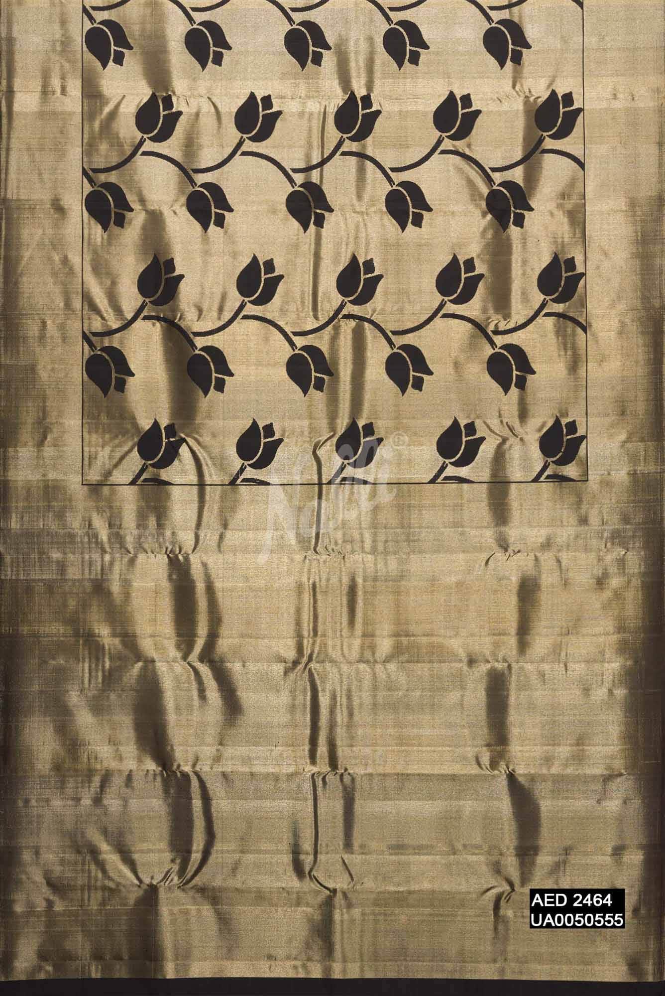 Black Kanchipuram Silk Saree