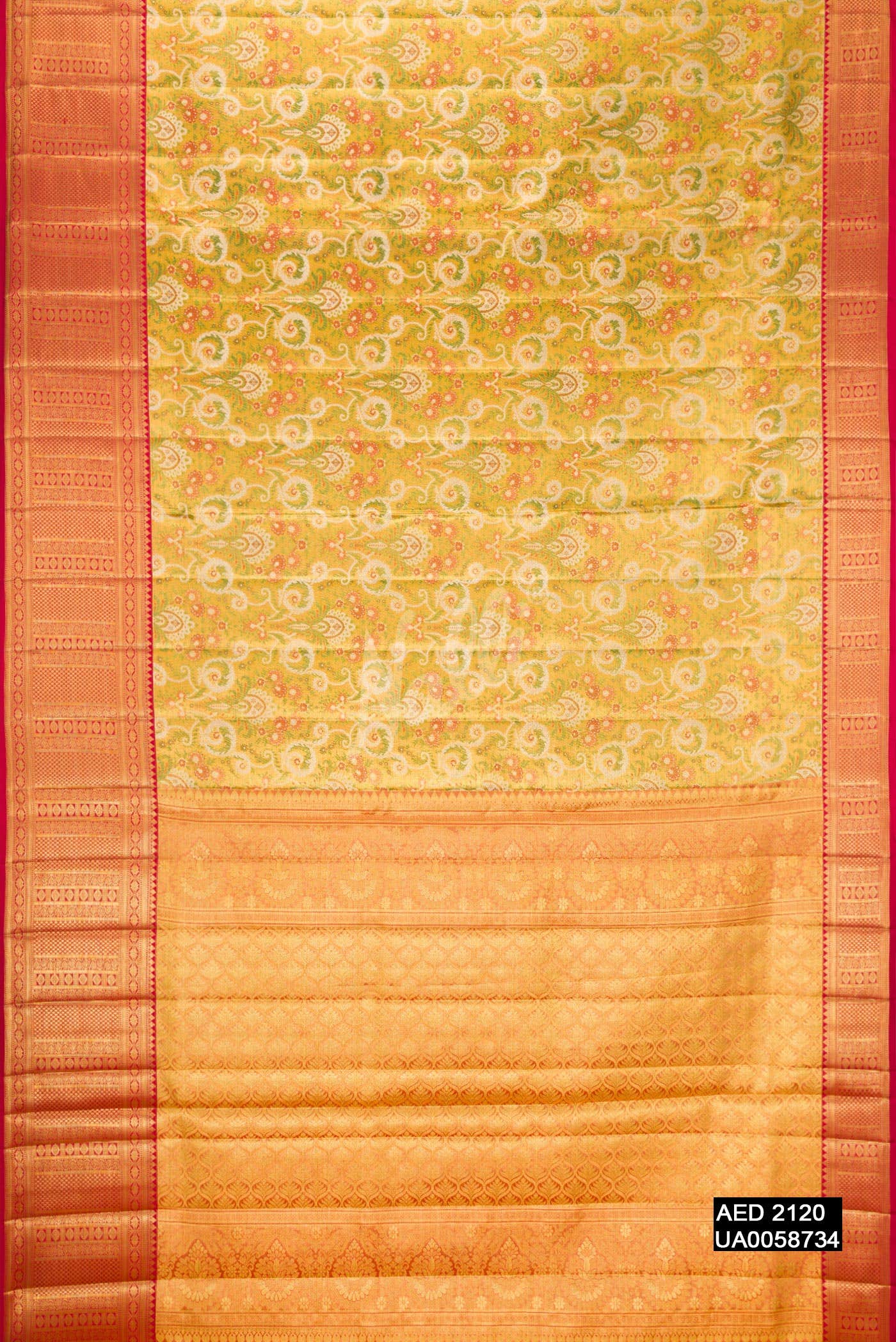 Gold Kanchipuram Tissue Silk Saree