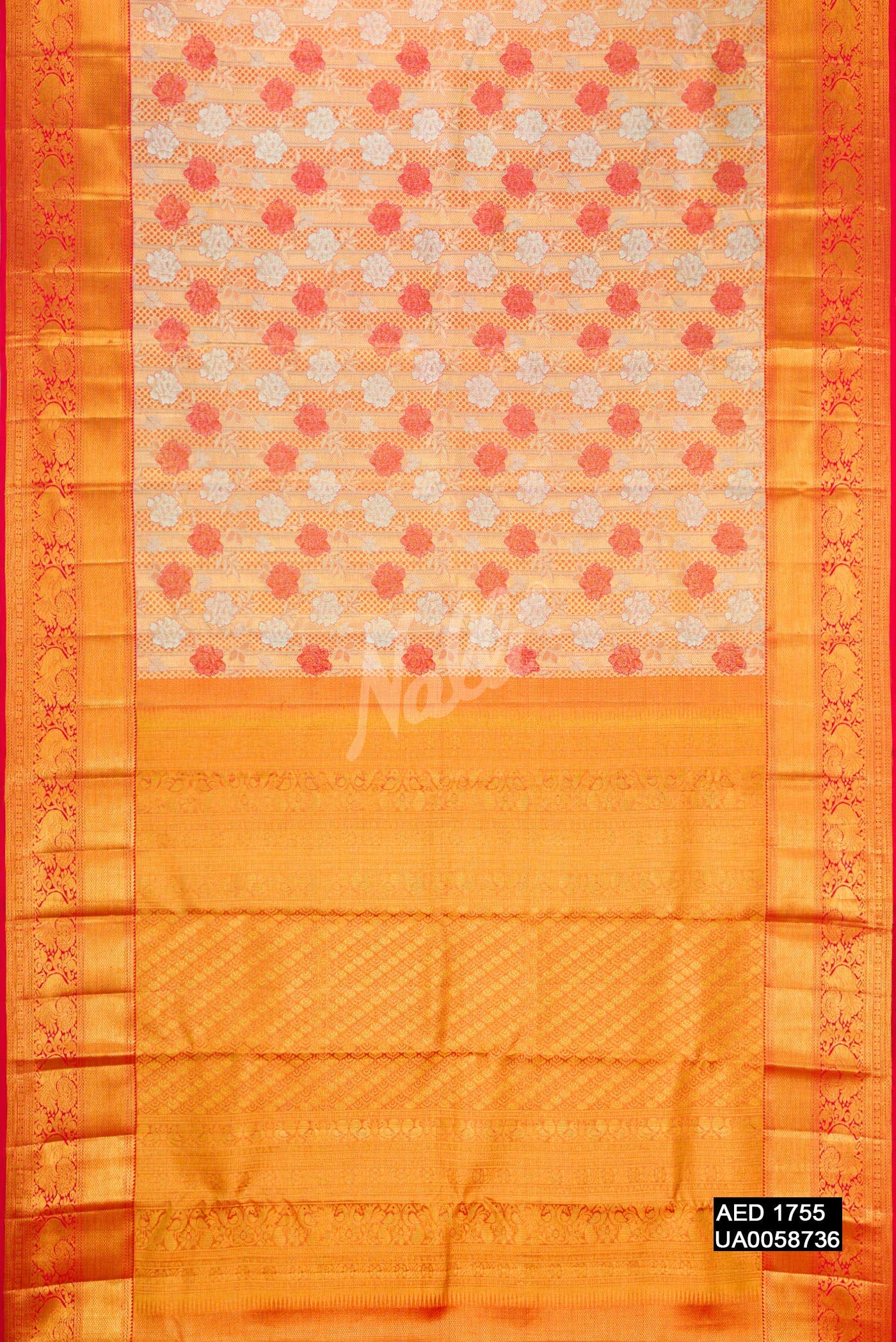 Gold Kanchipuram Tissue Silk Saree