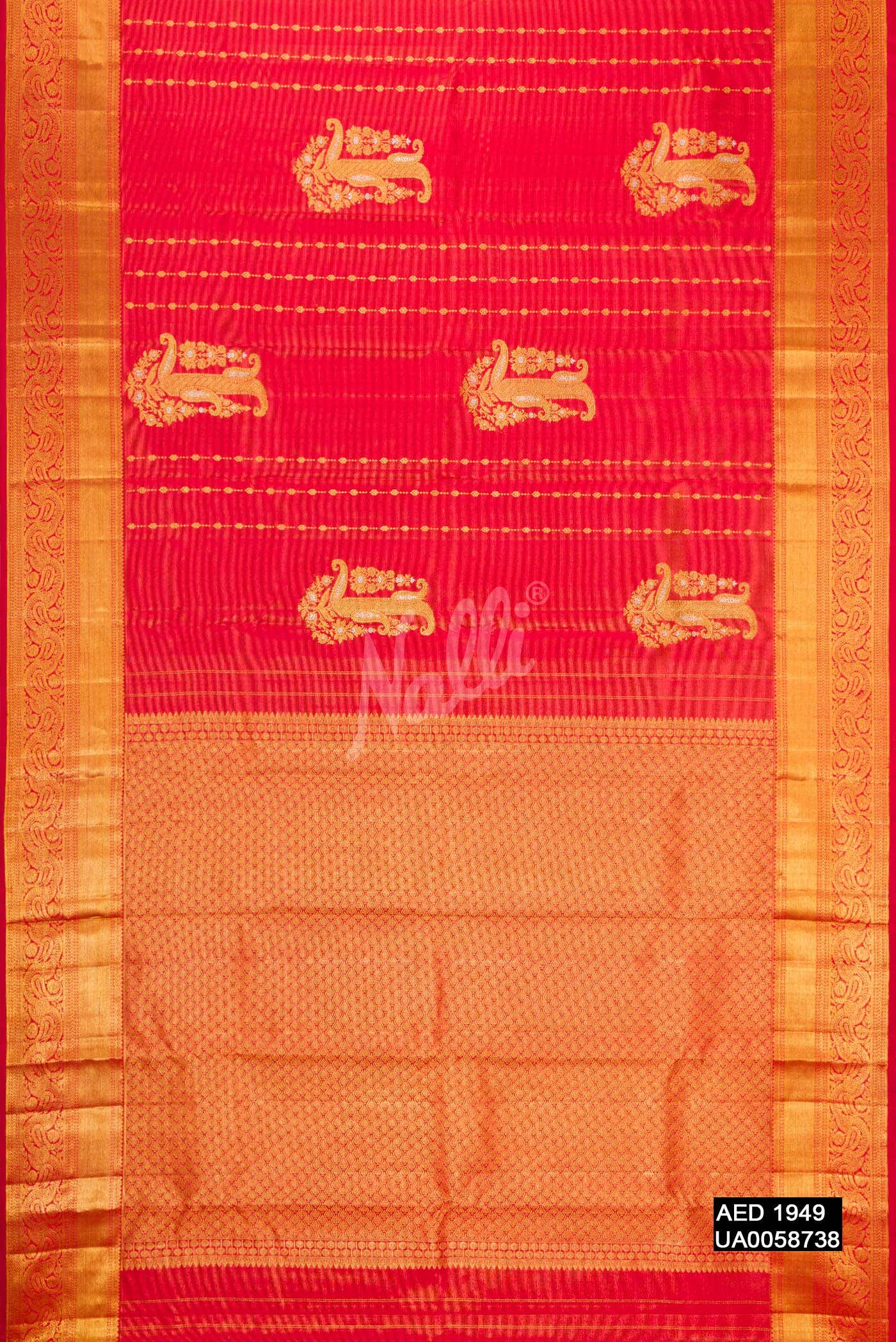 Red Kanchipuram Silk Saree