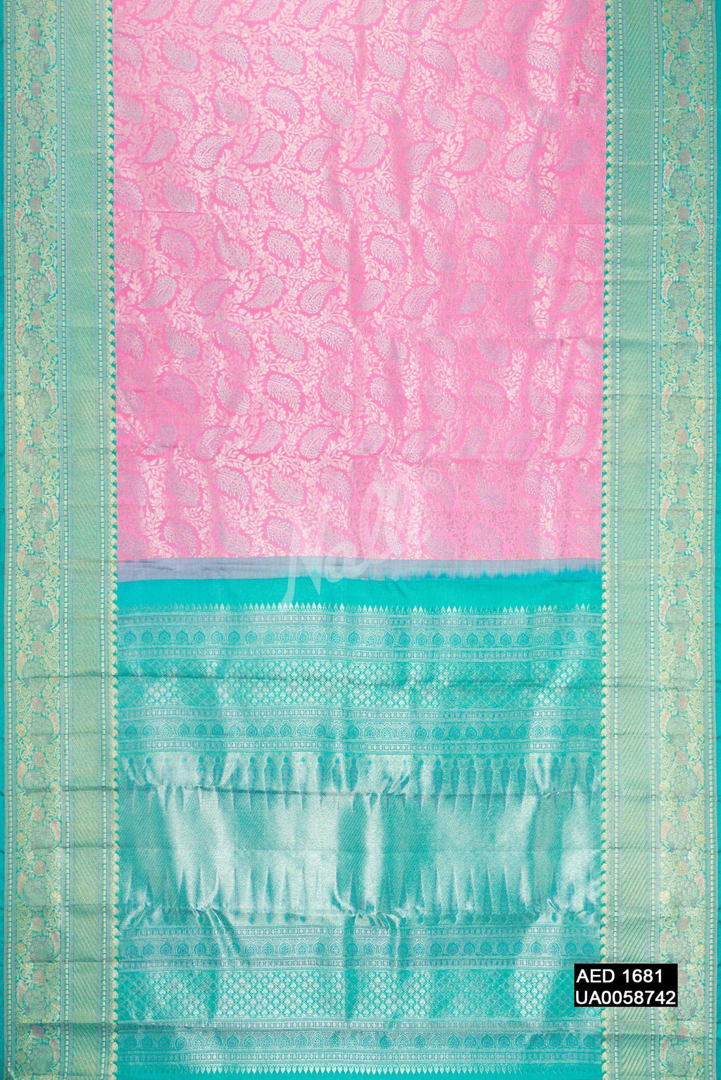 Pink Kanchipuram Silk Saree