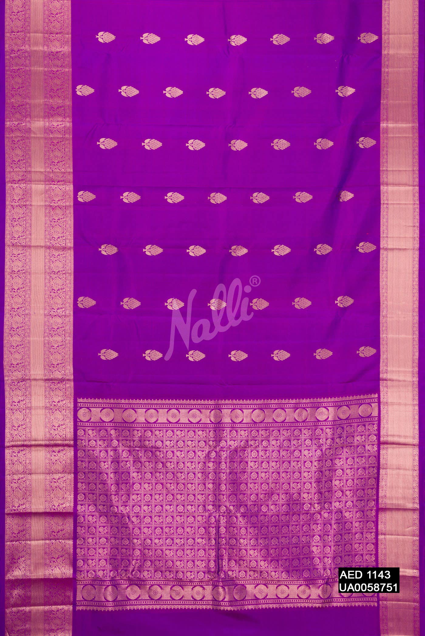 Violet Kanchipuram Silk Saree