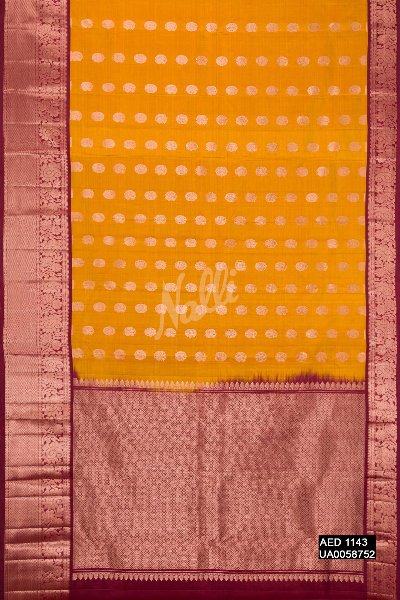 Mehandi Green Kanchipuram Silk Saree