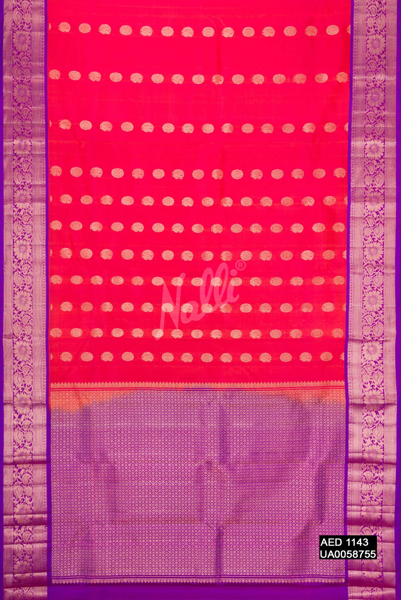 Imperial Red Kanchipuram Silk Saree