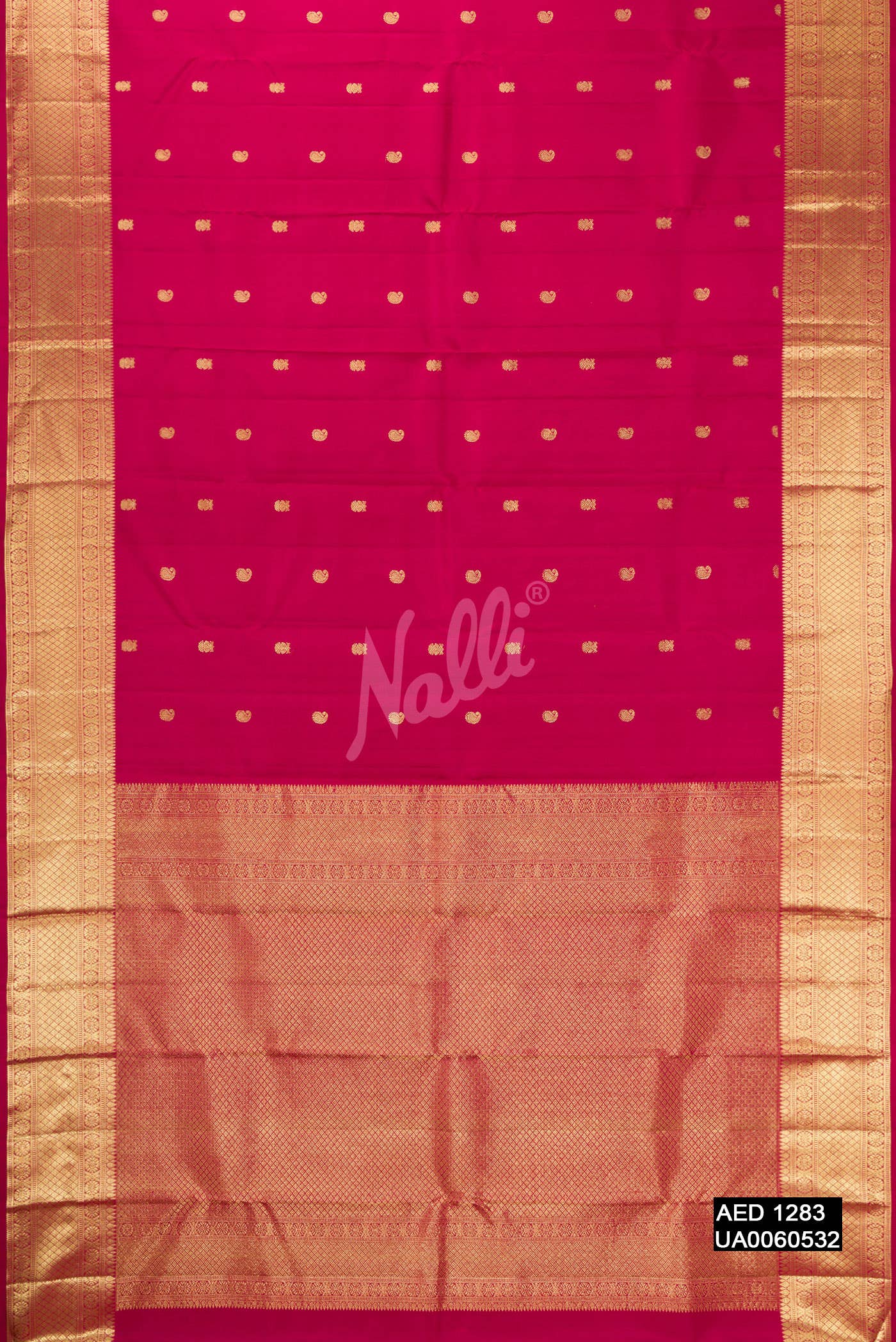 Maroon Kanchipuram Silk Saree