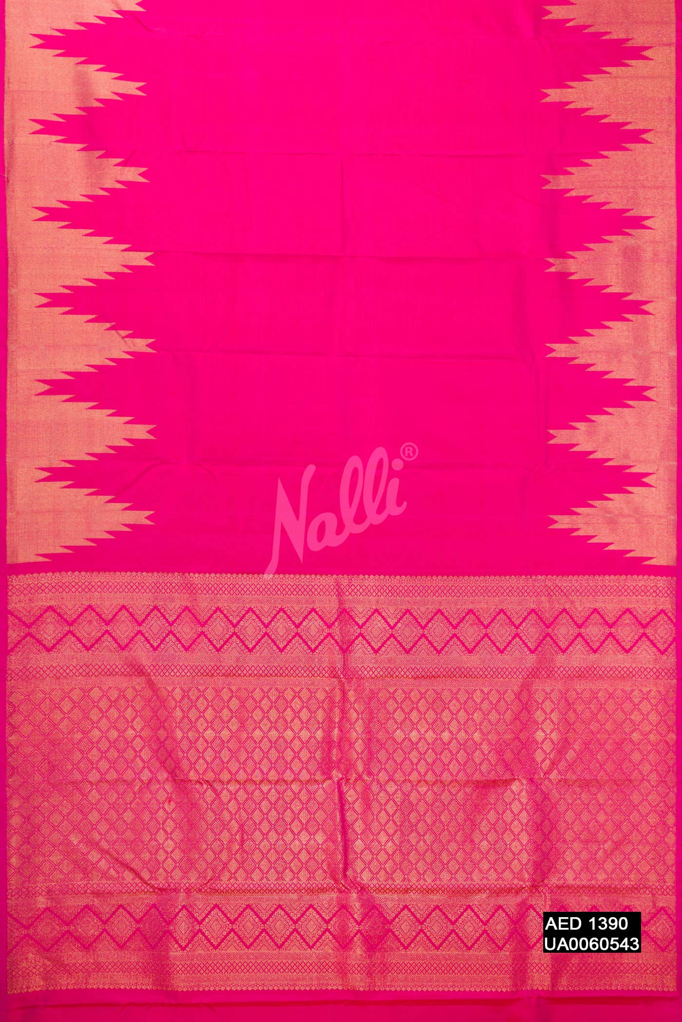 Pink Kanchipuram Silk Saree
