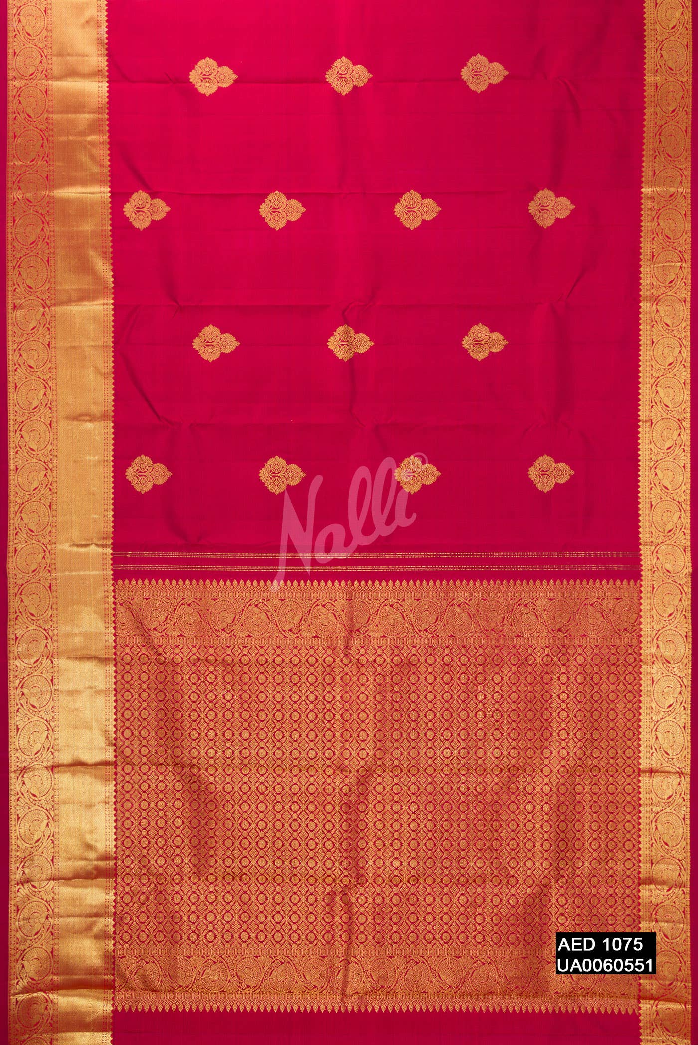 Maroon Kanchipuram Silk Saree