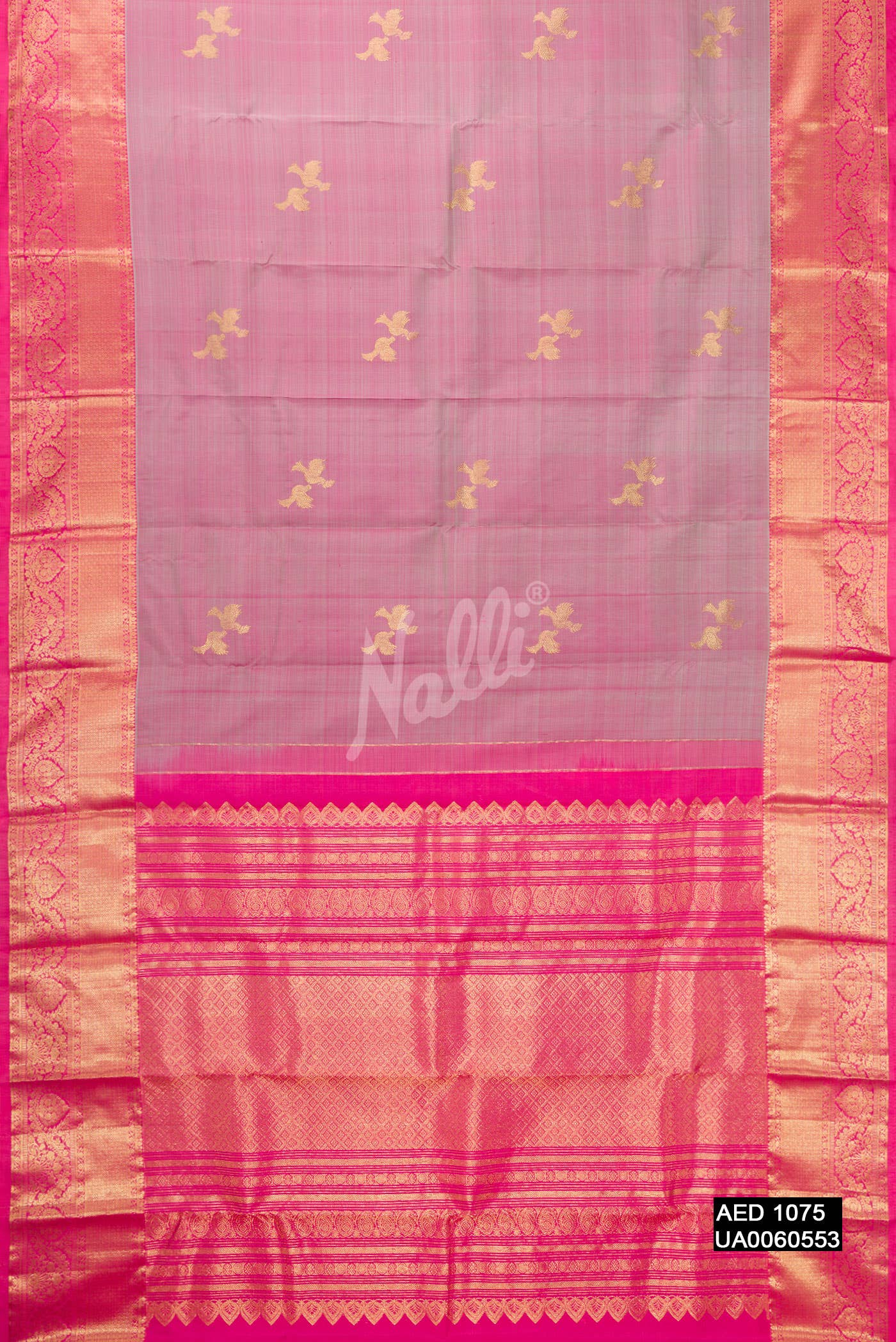 Lavender Kanchipuram Silk Saree
