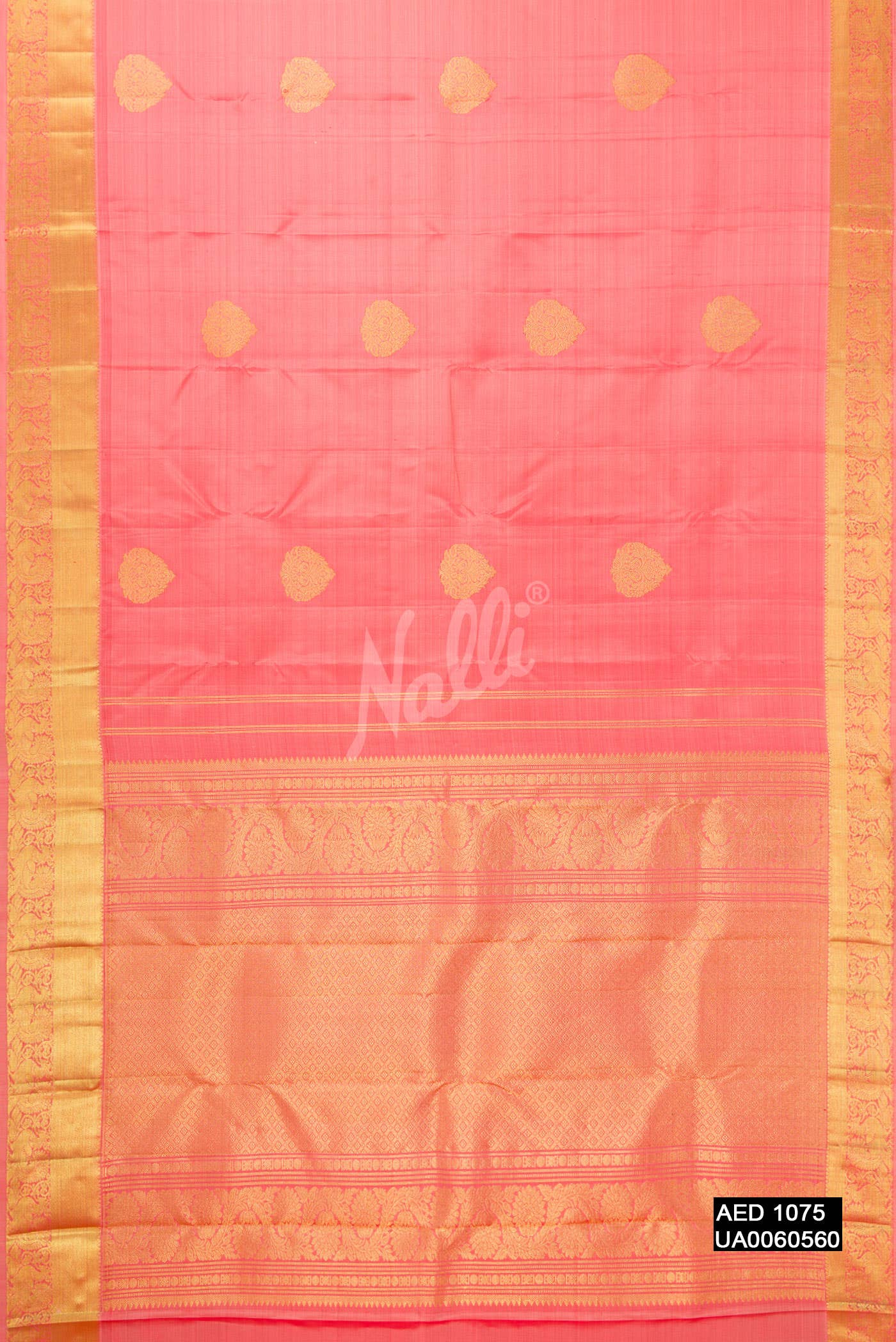 Pink Kanchipuram Silk Saree