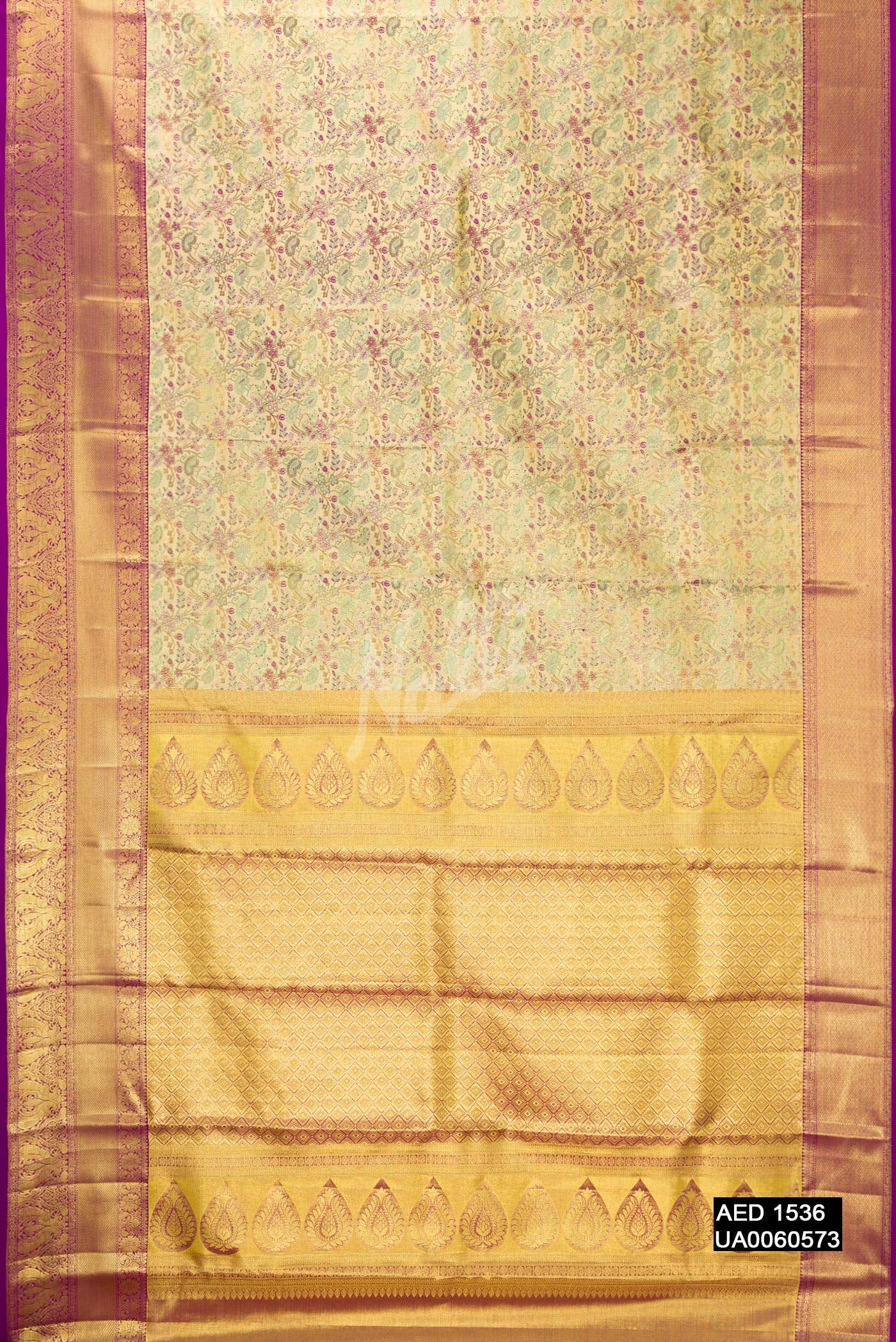 Gold Kanchipuram Tissue Silk Saree
