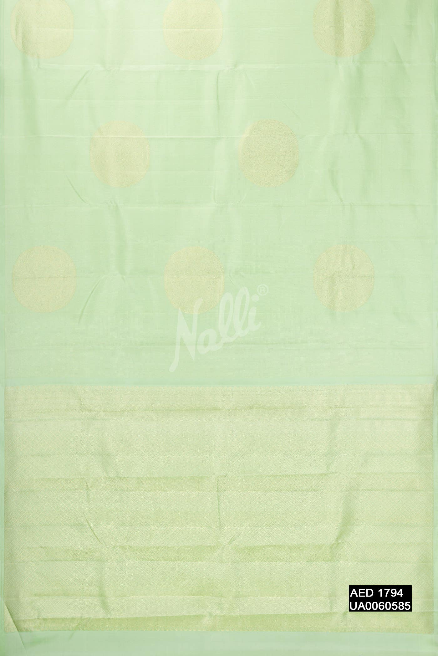 Pista Green Kanchipuram Silk Saree