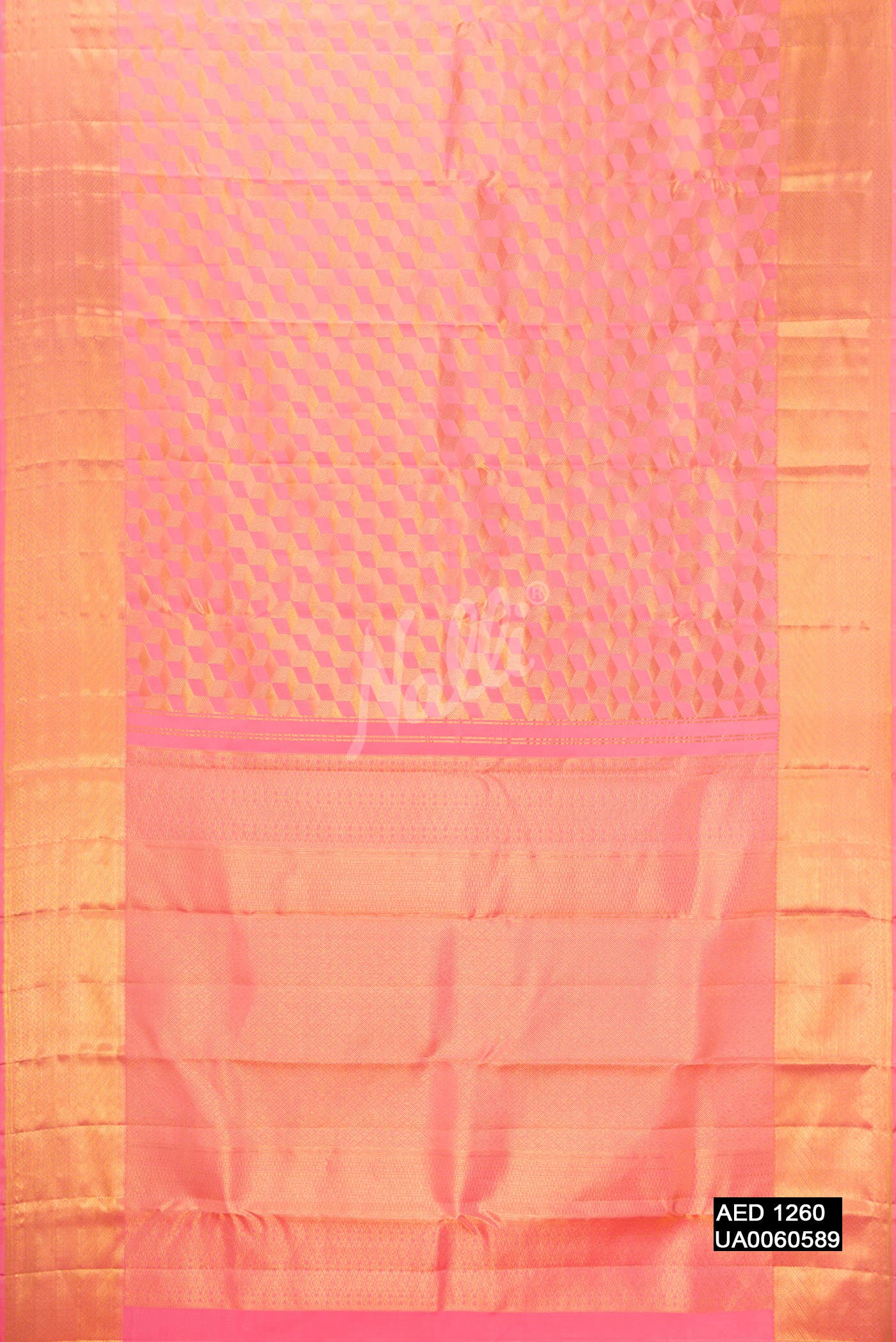 Pink Kanchipuram Silk Saree