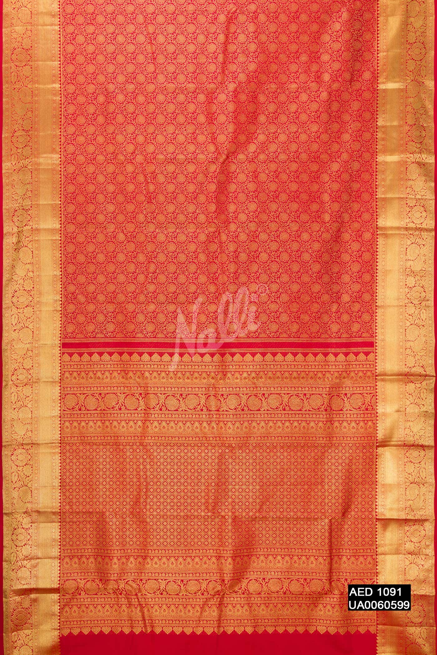 Red Kanchipuram Silk Saree