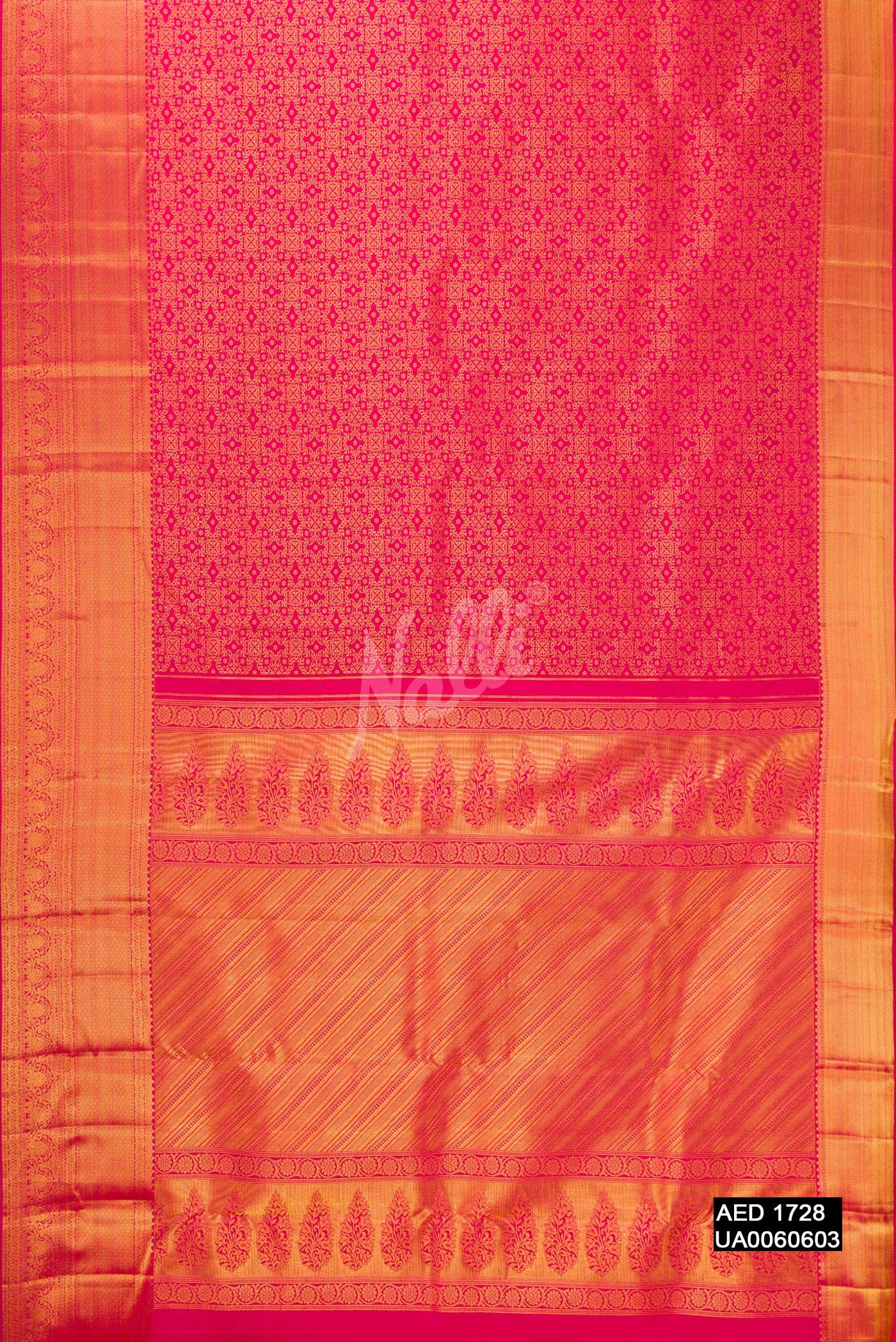 Pink Kanchipuram Silk Saree
